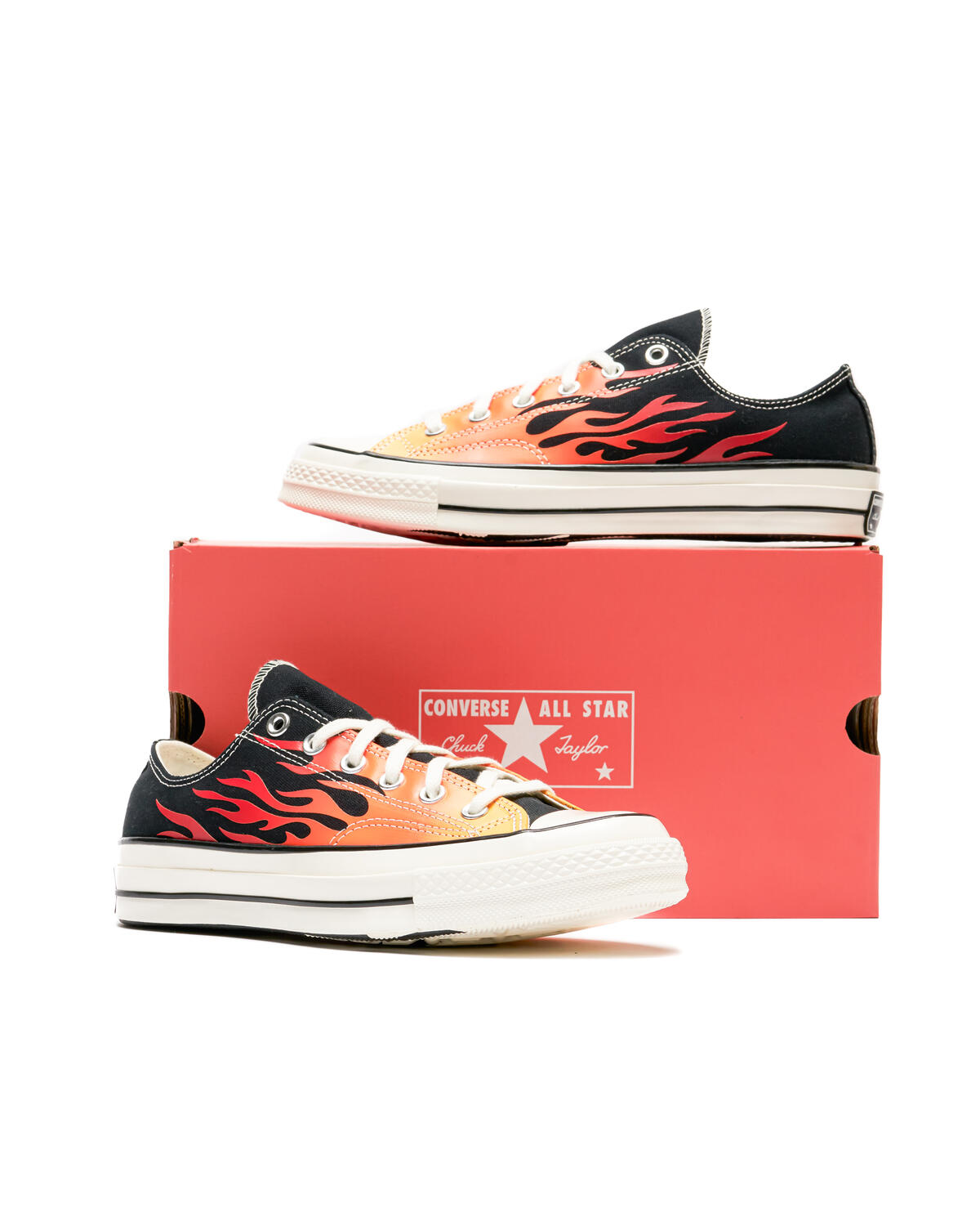 Converse Chuck 70 Low 'Archive Print' Black/Enamel Red - Image 17