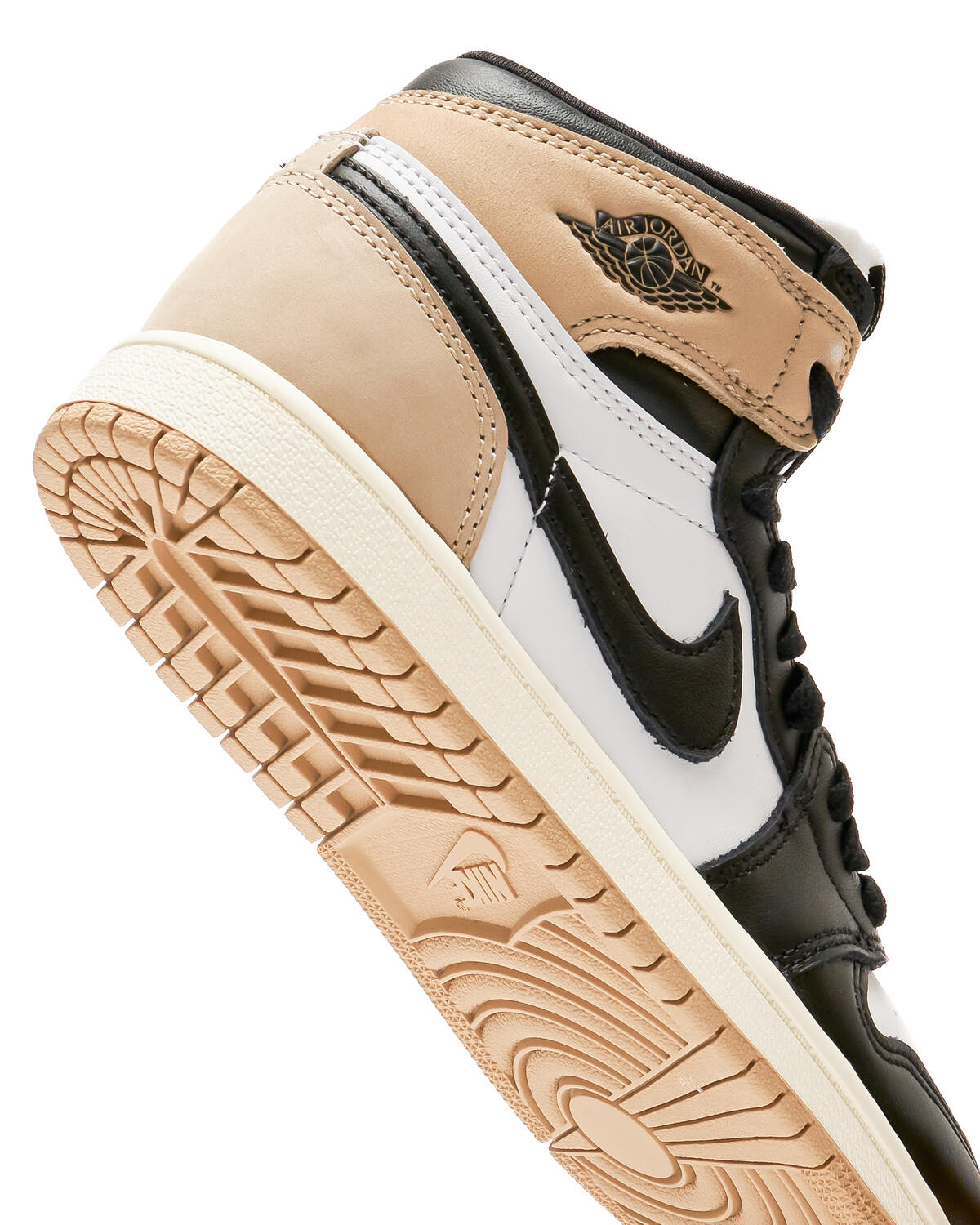 black white and brown jordans
