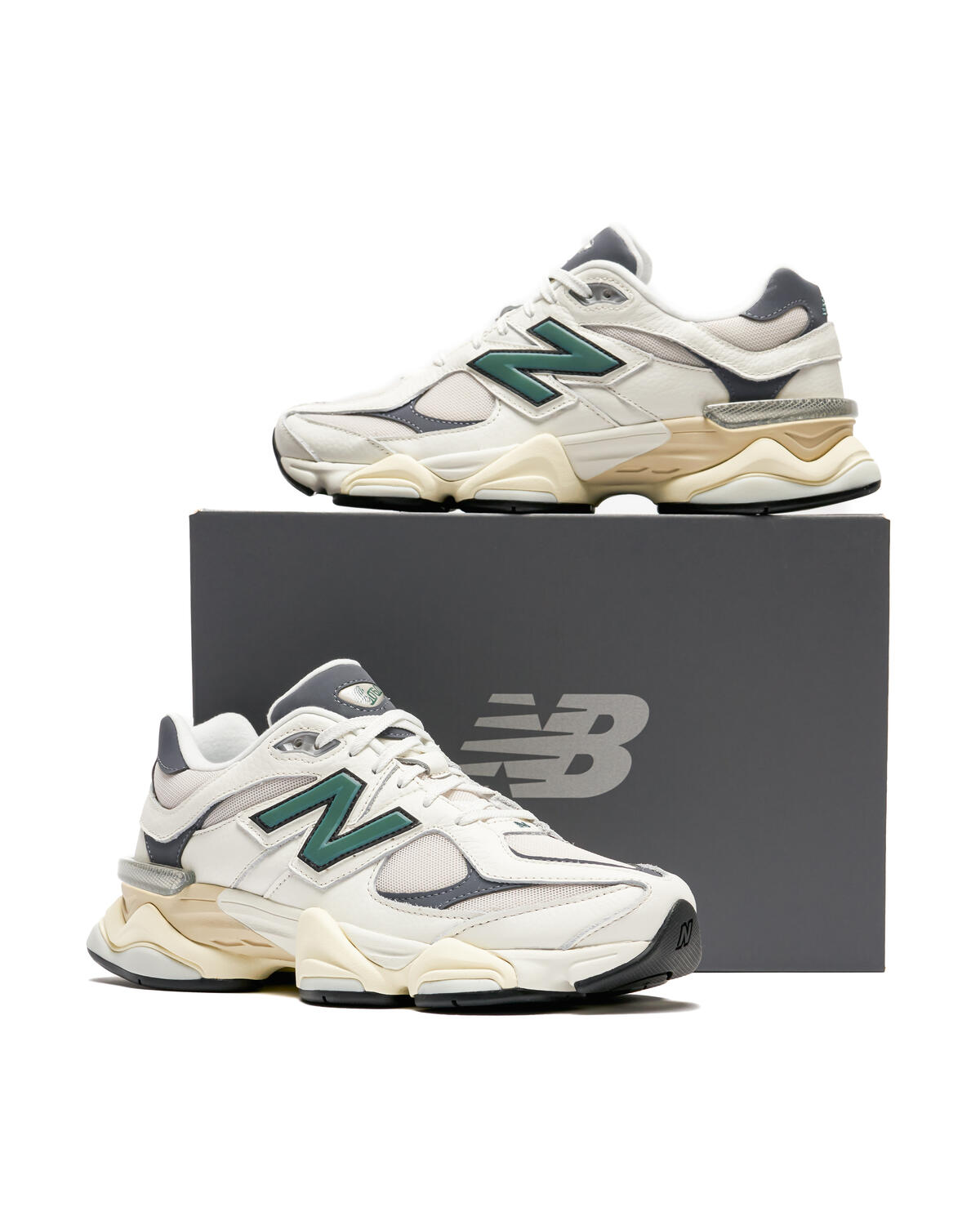 New Balance 9060 - Sea Salt / New Spruce - Image 6