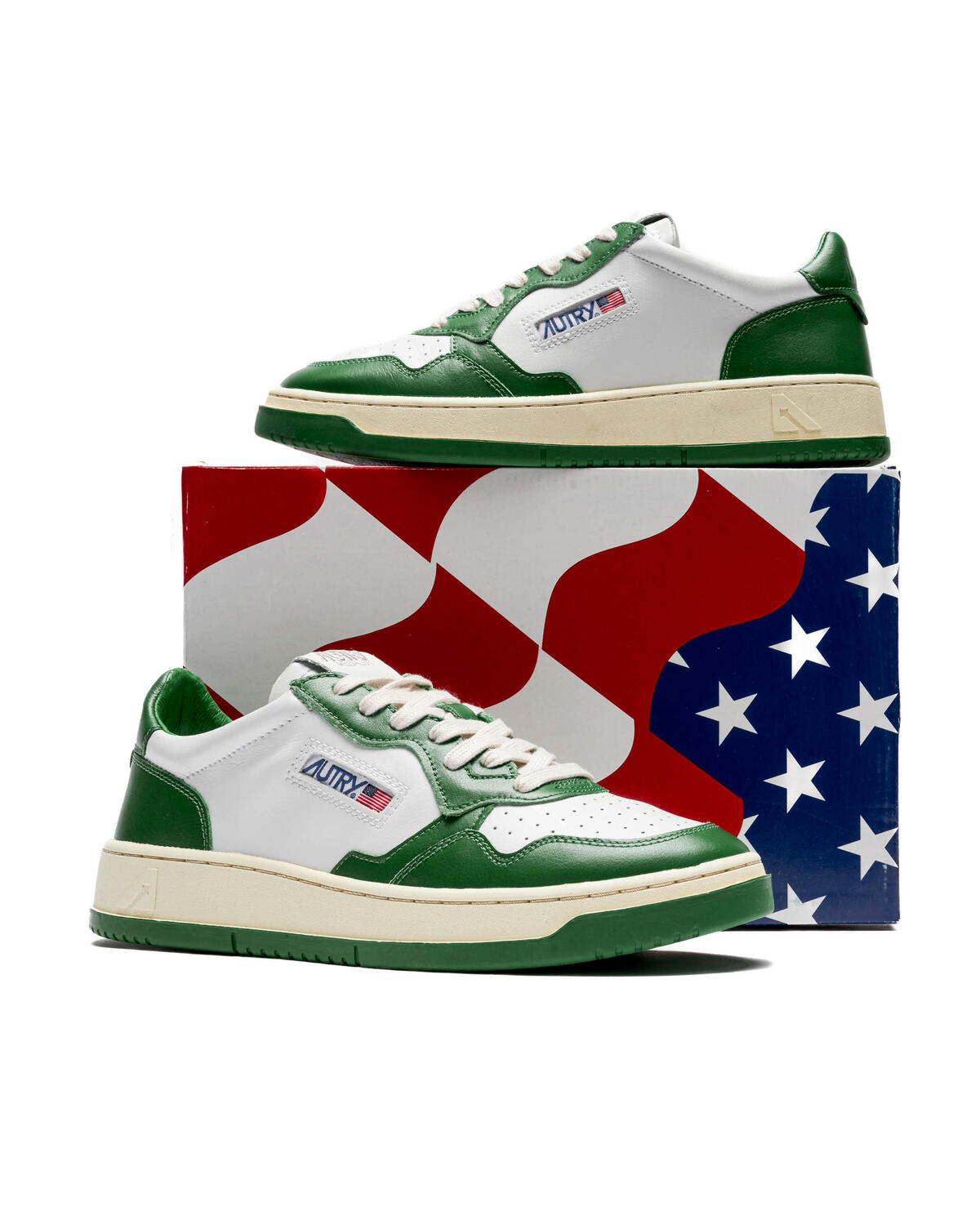 Autry Medalist Low Leat / White / Green - Image 12