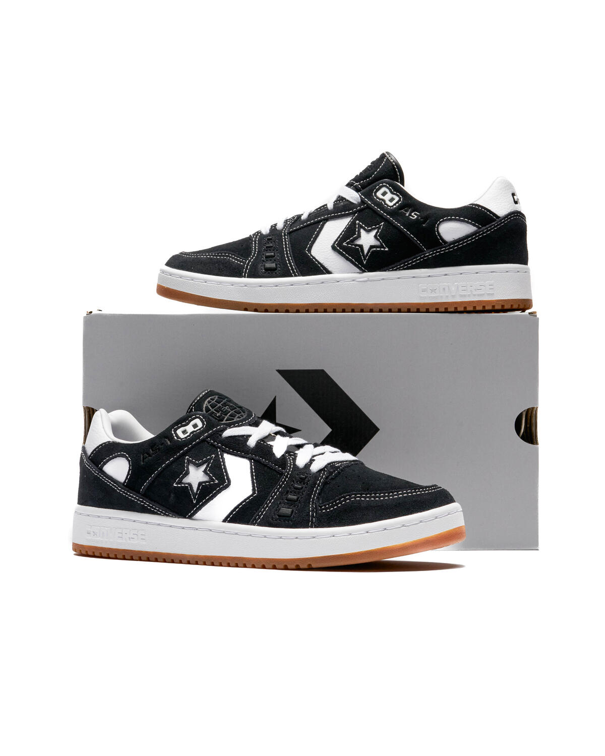 Converse AS-1 Pro Ox Shoes - Black / White / Gum - Image 12