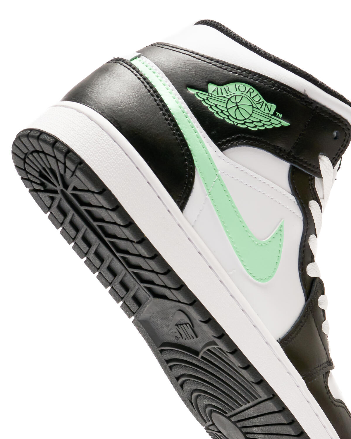 Air Jordan 1 Mid White / Green Glow / Black - Image 23