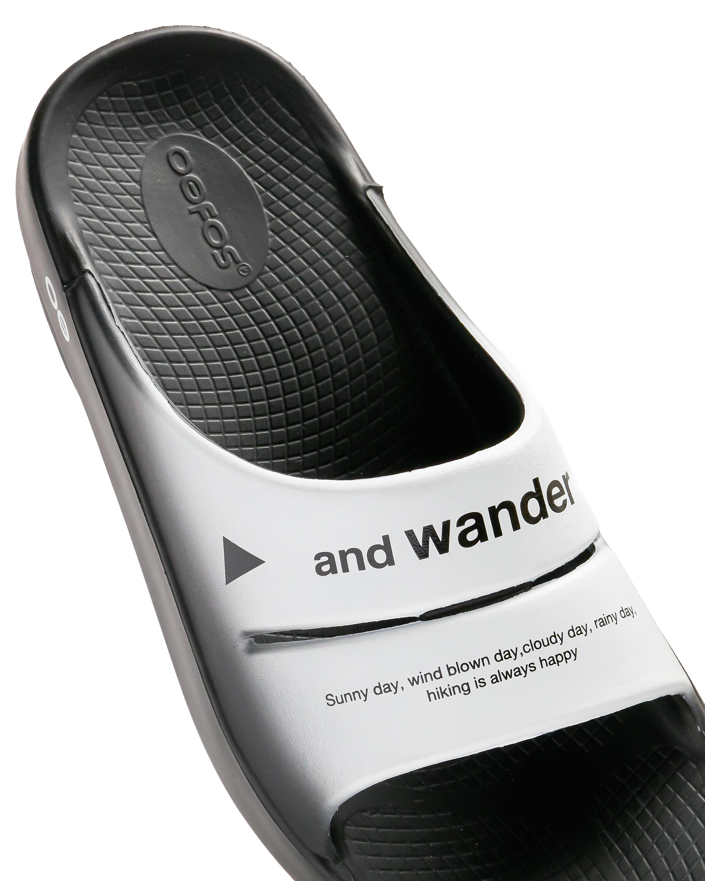 and wander x OOFOS ahh Recovery sandal