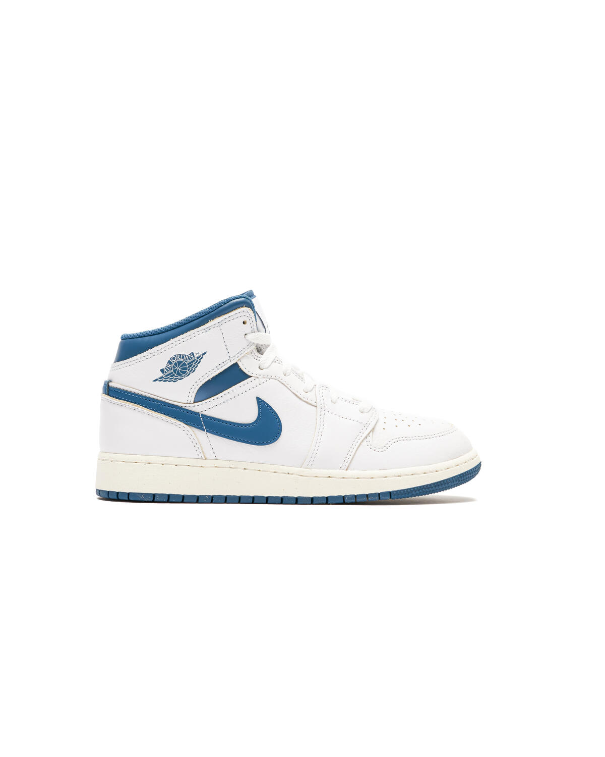 Jordan Kid's Air Jordan 1 Mid SE (GS) White/Industrial Blue - Image 25