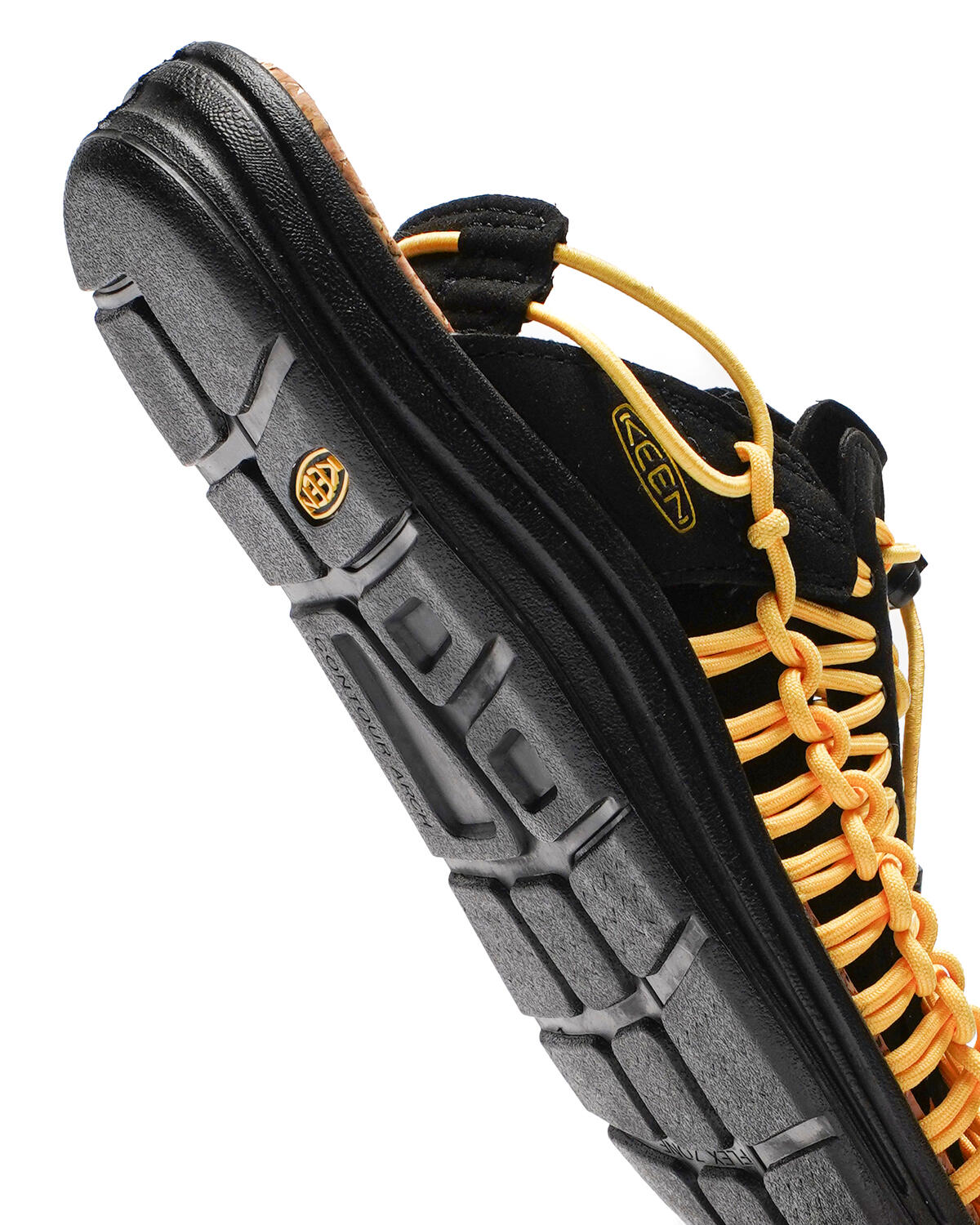 Keen Uneek Black with Yellow Sole Men\'s Sandals Size 11 US Amazon.com | KEEN Men main image 3