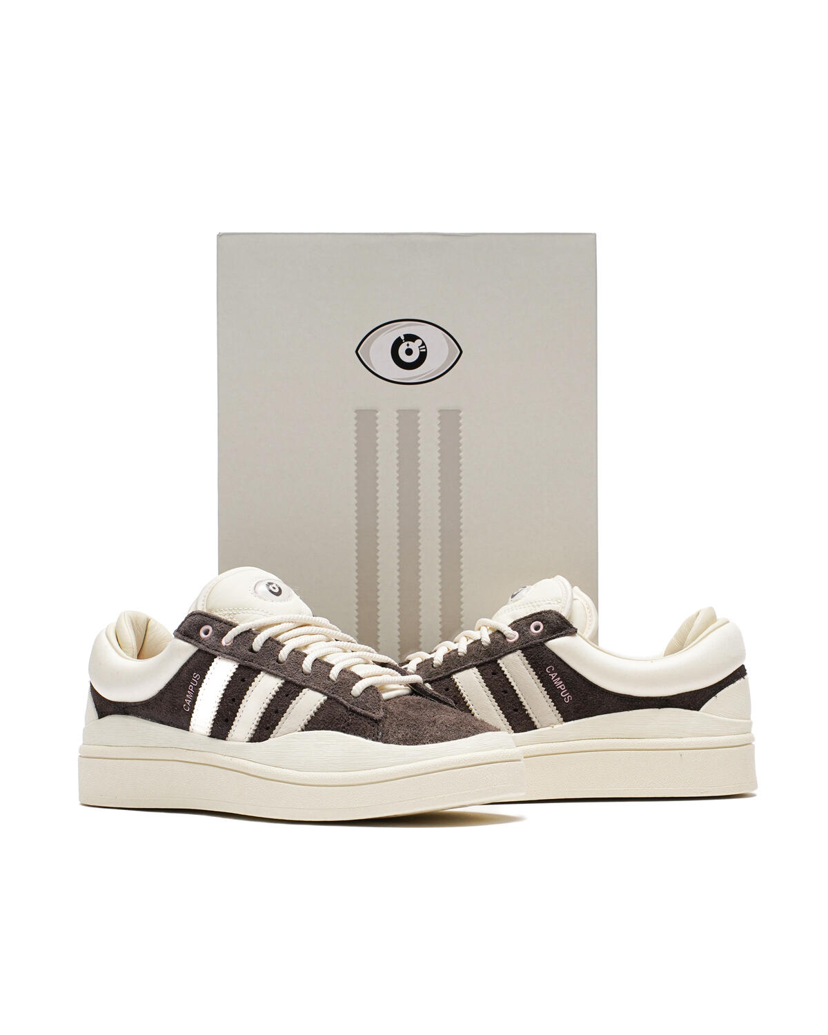 Adidas Originals x Bad Bunny Last Campus - Dark Brown/Chalk White/Cream White - Image 23
