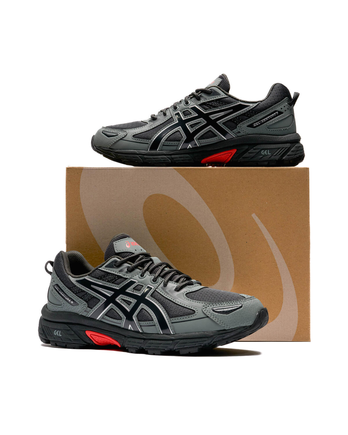 Asics Gel Venture 6 - Gris/Noir/Rouge - Image 11