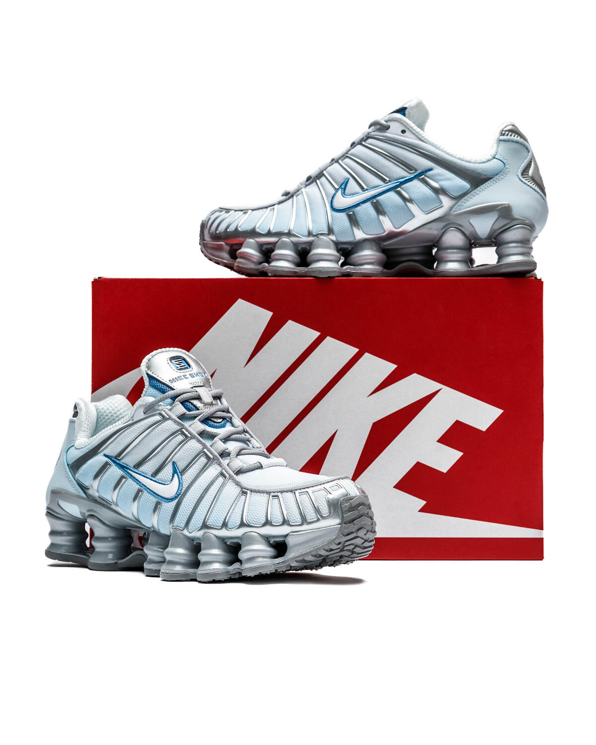 Nike Shox TL 'Metallic Platinum Blue Tint' (Women's) - Image 6