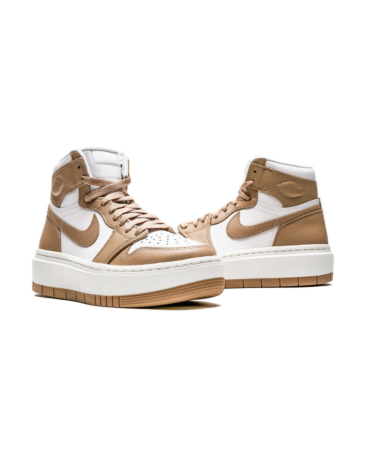 Air Jordan 1 Elevate High Desert Womens Lifestyle Shoes (Beige/White) - Image 16