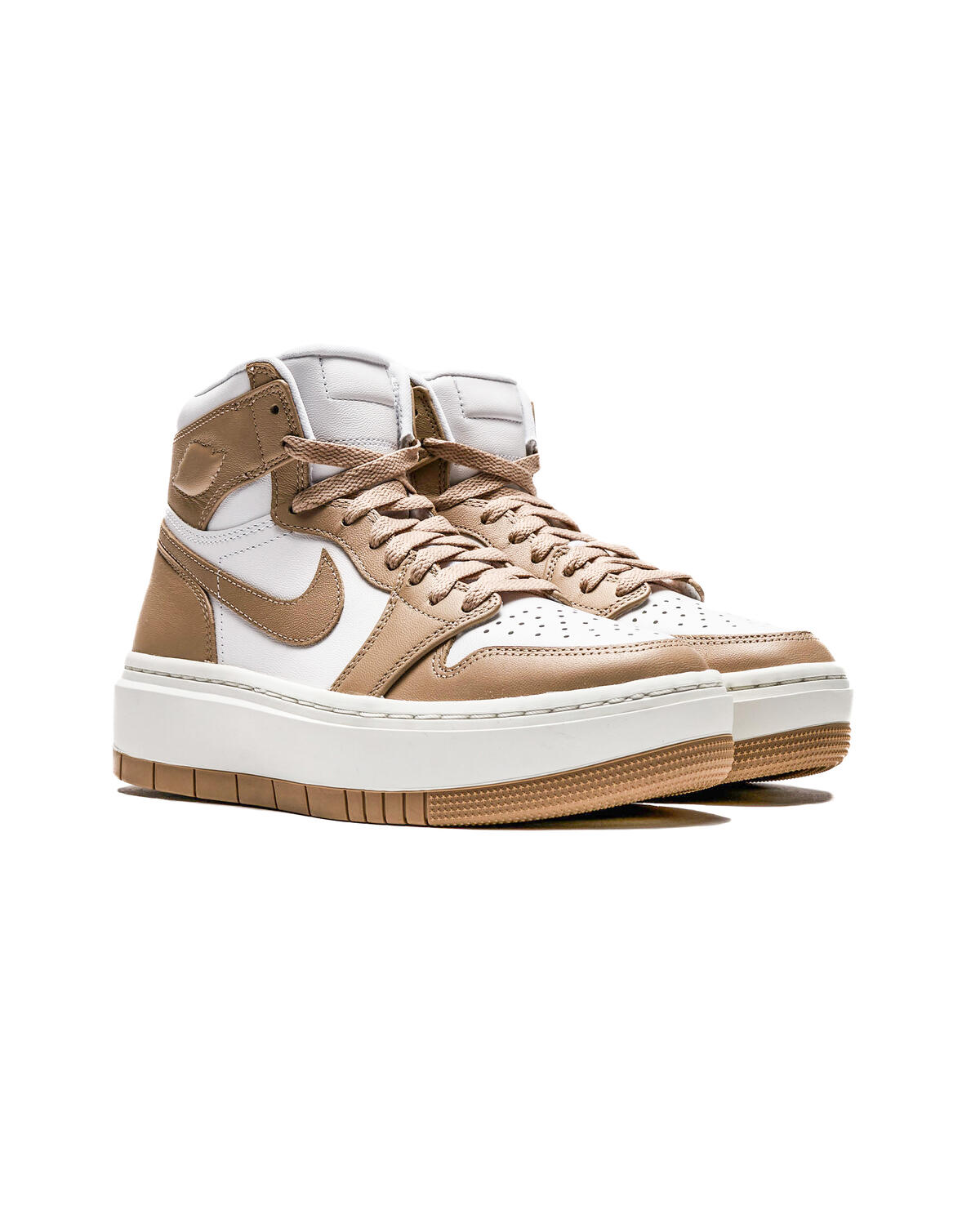 Air Jordan 1 Elevate High Desert Womens Lifestyle Shoes (Beige/White) - Image 14