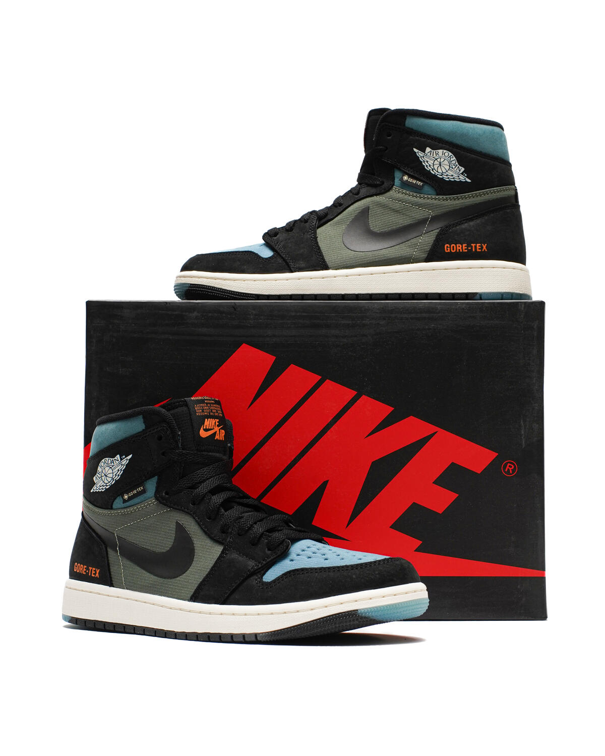 Air Jordan 1 Element 'Black Olive'- Black/Sky J Light Olive/Bright Mandarin - Image 16