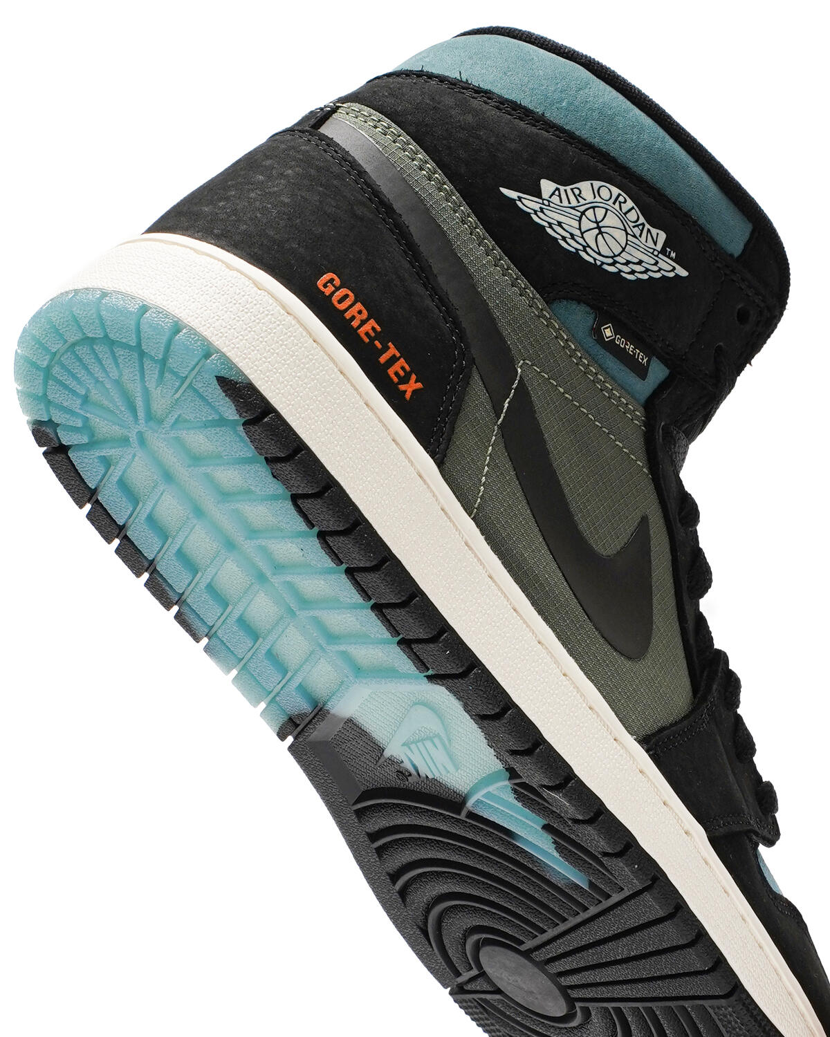 Air Jordan 1 Element 'Black Olive'- Black/Sky J Light Olive/Bright Mandarin - Image 17