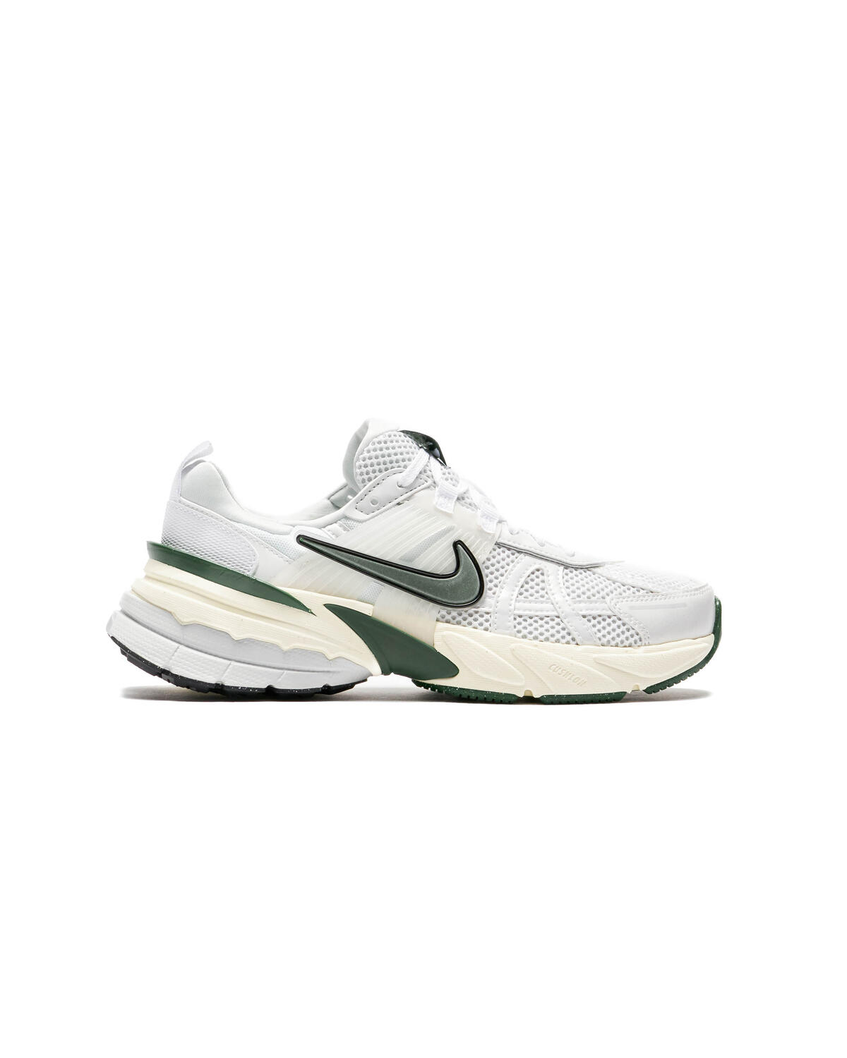 Nike Women's V2K Run Summit White/Metallic Silver/Green - Image 11