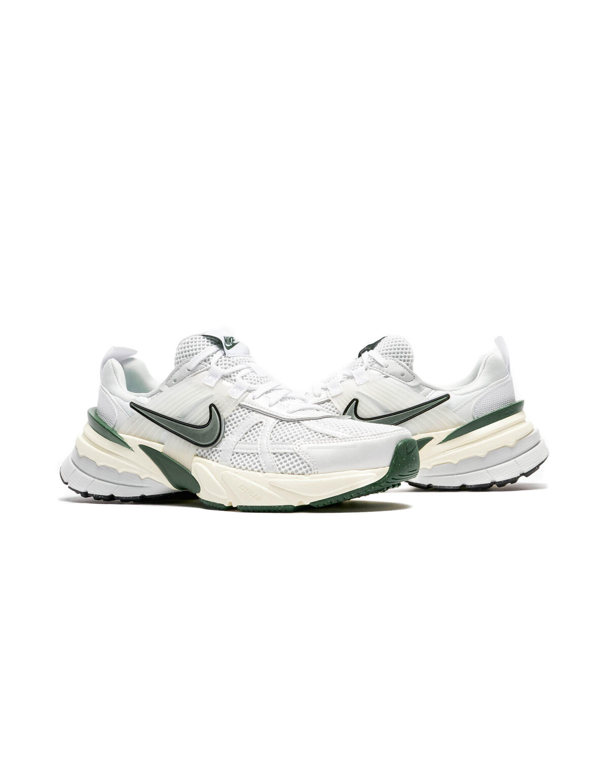 Nike Women's V2K Run Summit White/Metallic Silver/Green - Image 14