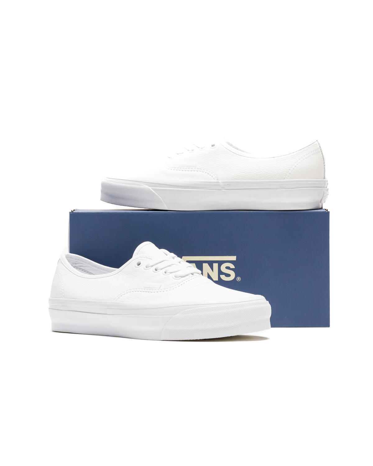 Vans Authentic 44 Leather Sneakers White - Image 9