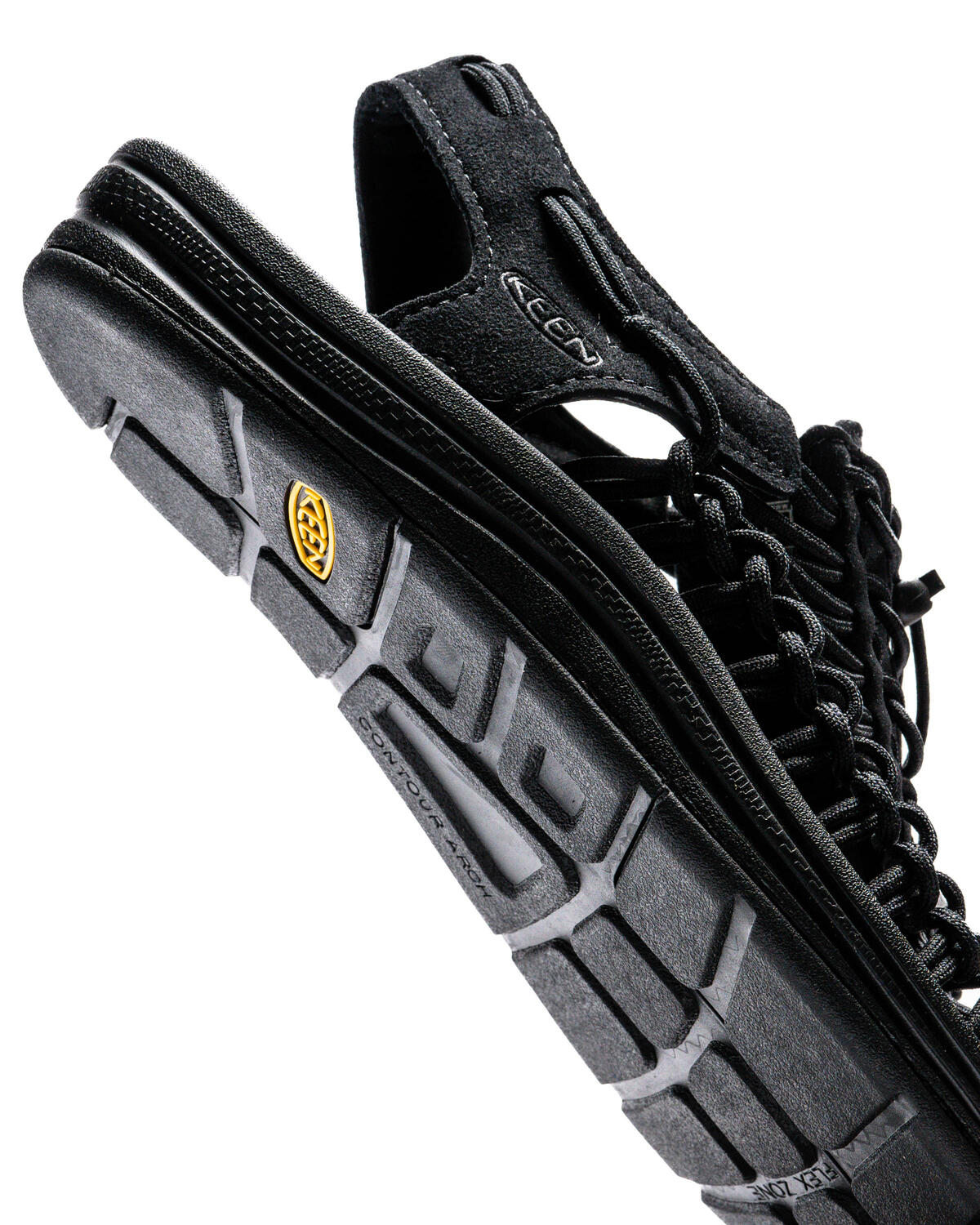 KEEN Uneek Sandal Black-Black Men - Image 17