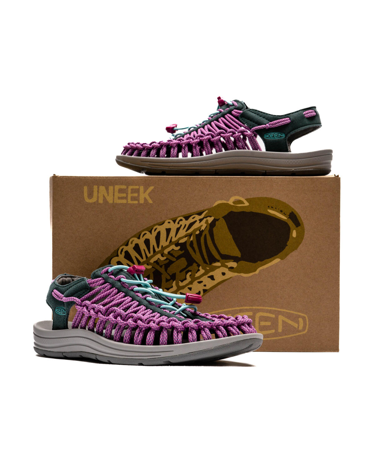 KEEN - Uneek - Sea Moss/Festival Fuchsia - Women's [1027449] - Image 6