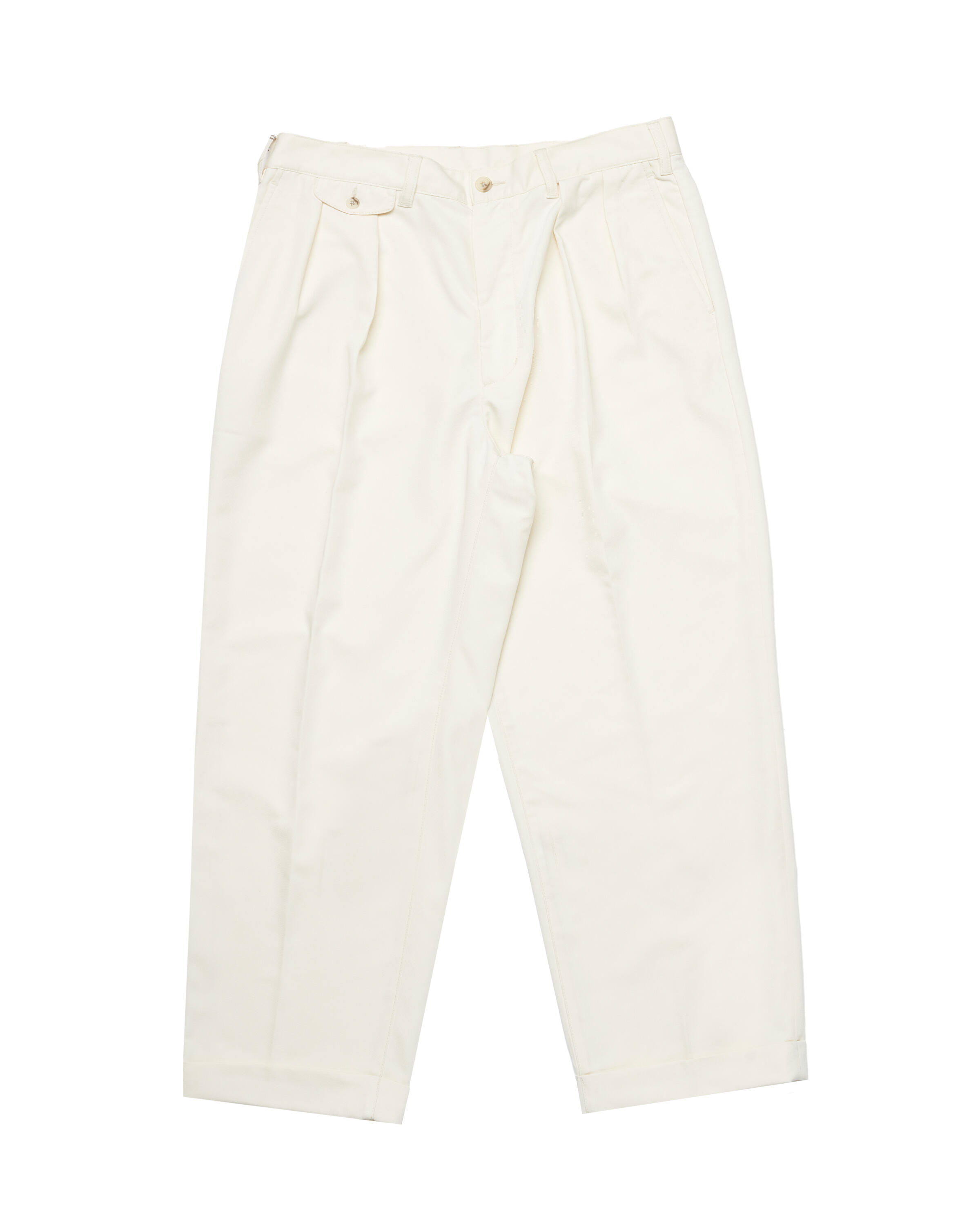 Beams+ 2 Pleats Trousers PE Twill