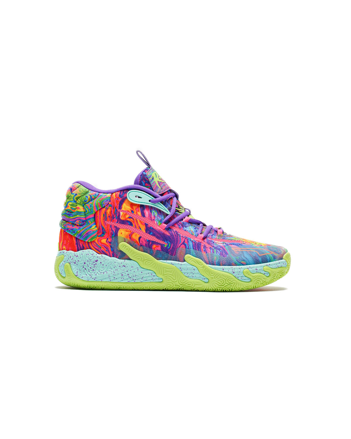PUMA MB.03 "Be You" Basketball Shoes 'Purple Glimmer/Knockout Pink/Green Gecko' - Image 6