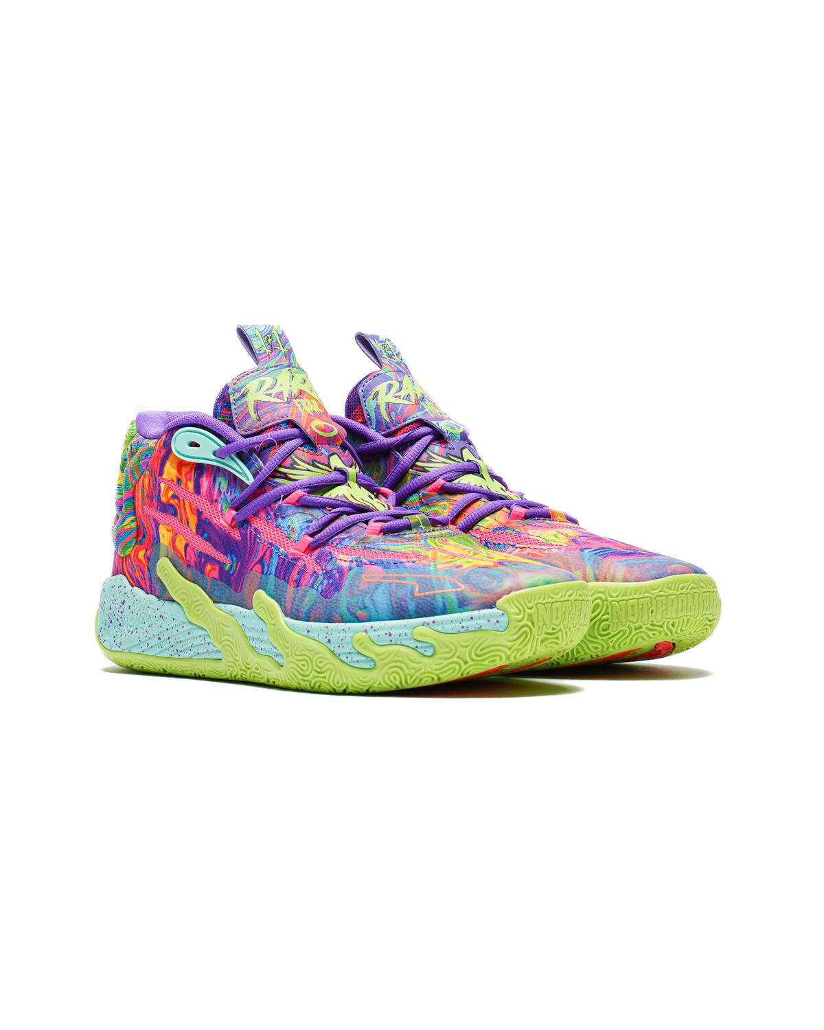 PUMA MB.03 "Be You" Basketball Shoes 'Purple Glimmer/Knockout Pink/Green Gecko' - Image 3