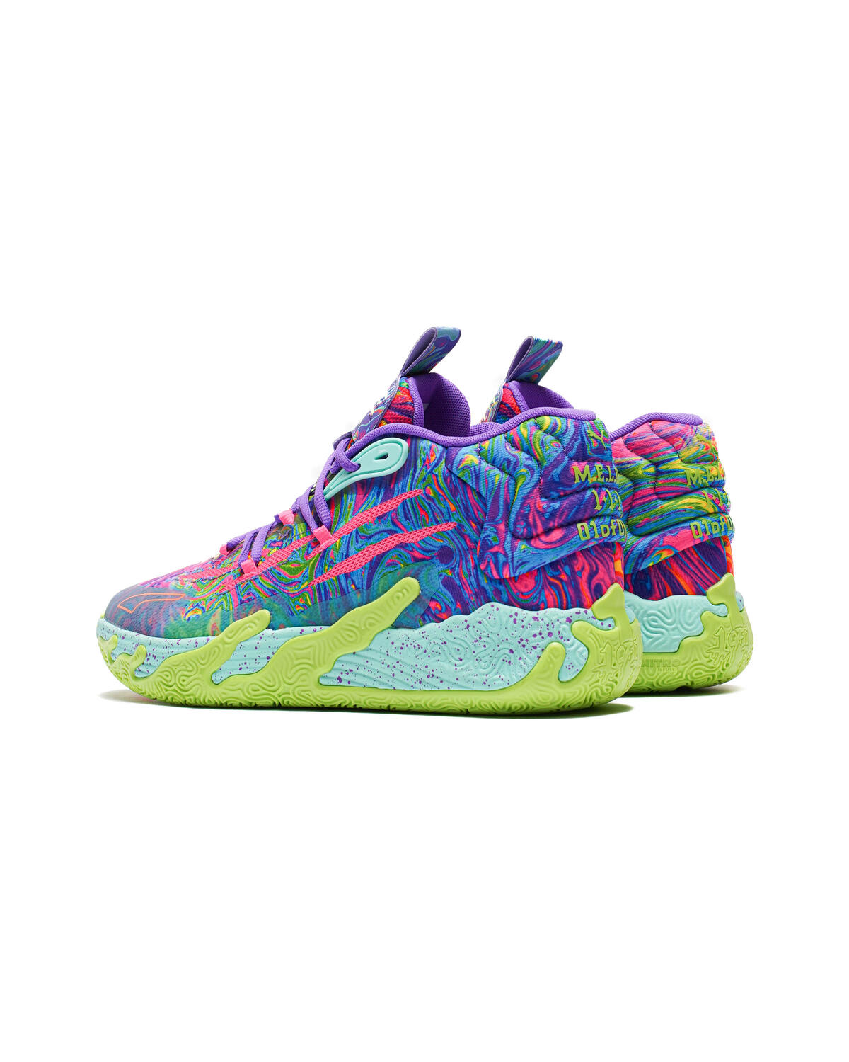 PUMA MB.03 "Be You" Basketball Shoes 'Purple Glimmer/Knockout Pink/Green Gecko' - Image 4