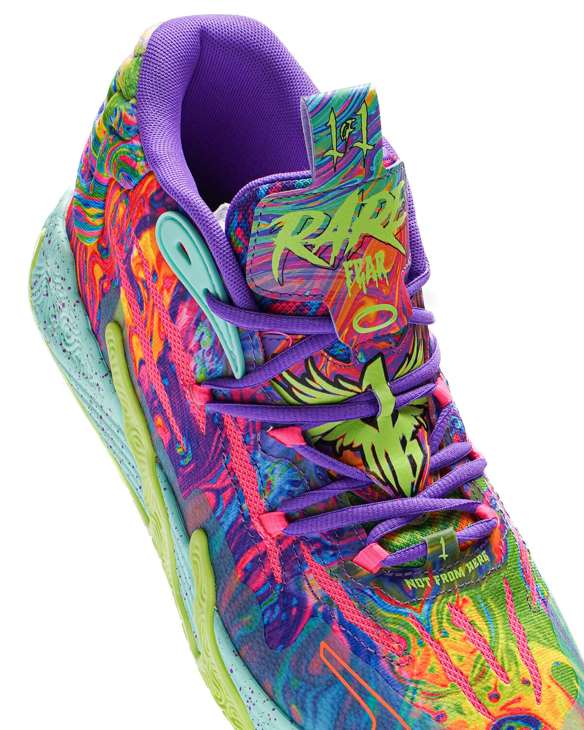 PUMA MB.03 "Be You" Basketball Shoes 'Purple Glimmer/Knockout Pink/Green Gecko' - Image 7