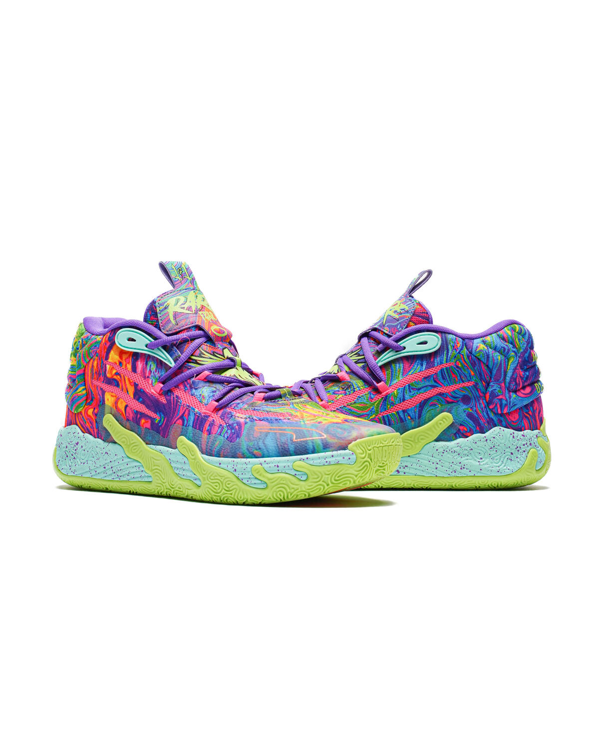 PUMA MB.03 "Be You" Basketball Shoes 'Purple Glimmer/Knockout Pink/Green Gecko' - Image 5