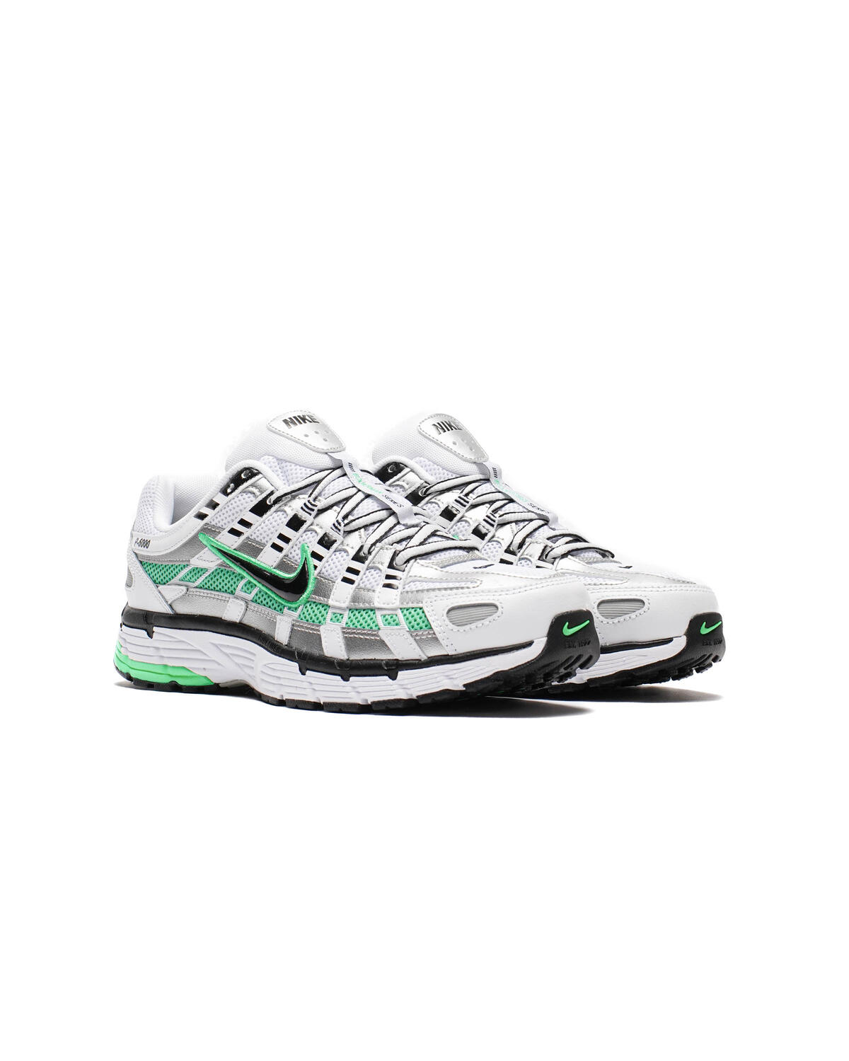 Nike P-6000 White / Black / Metallic Silver - Image 14