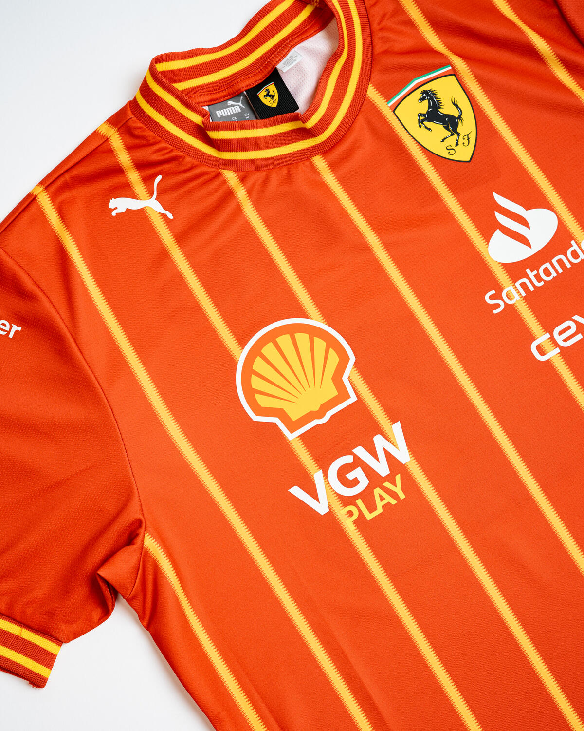 Puma X Scuderia Ferrari Carlos Sainz Jr Team Soccer Jersey Burnt Red - Image 4