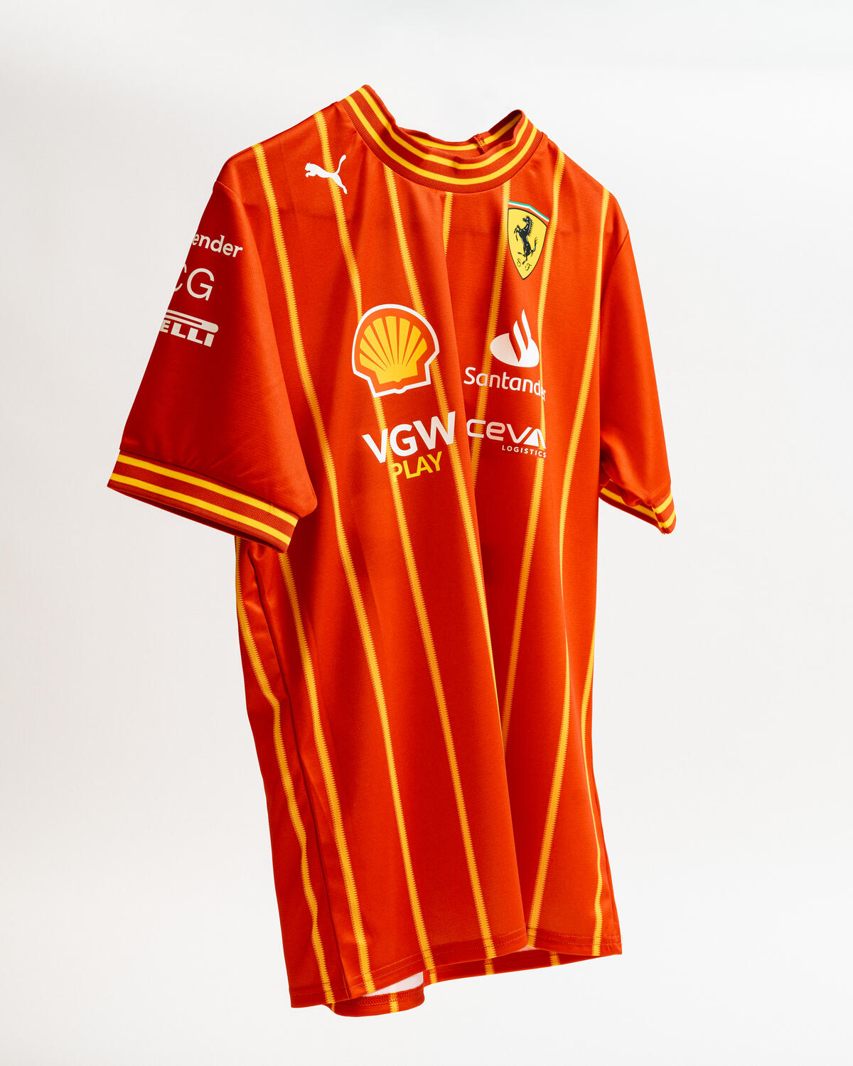 Puma X Scuderia Ferrari Carlos Sainz Jr Team Soccer Jersey Burnt Red - Image 9