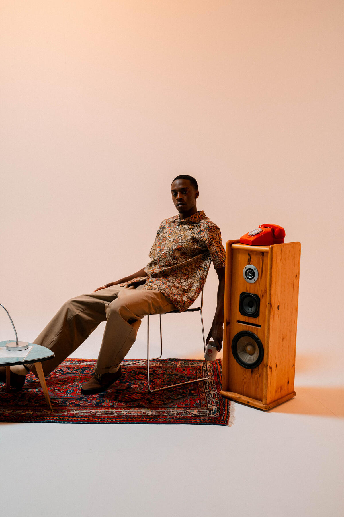 Beamsplus Open Collar Block Print Square - Image 8