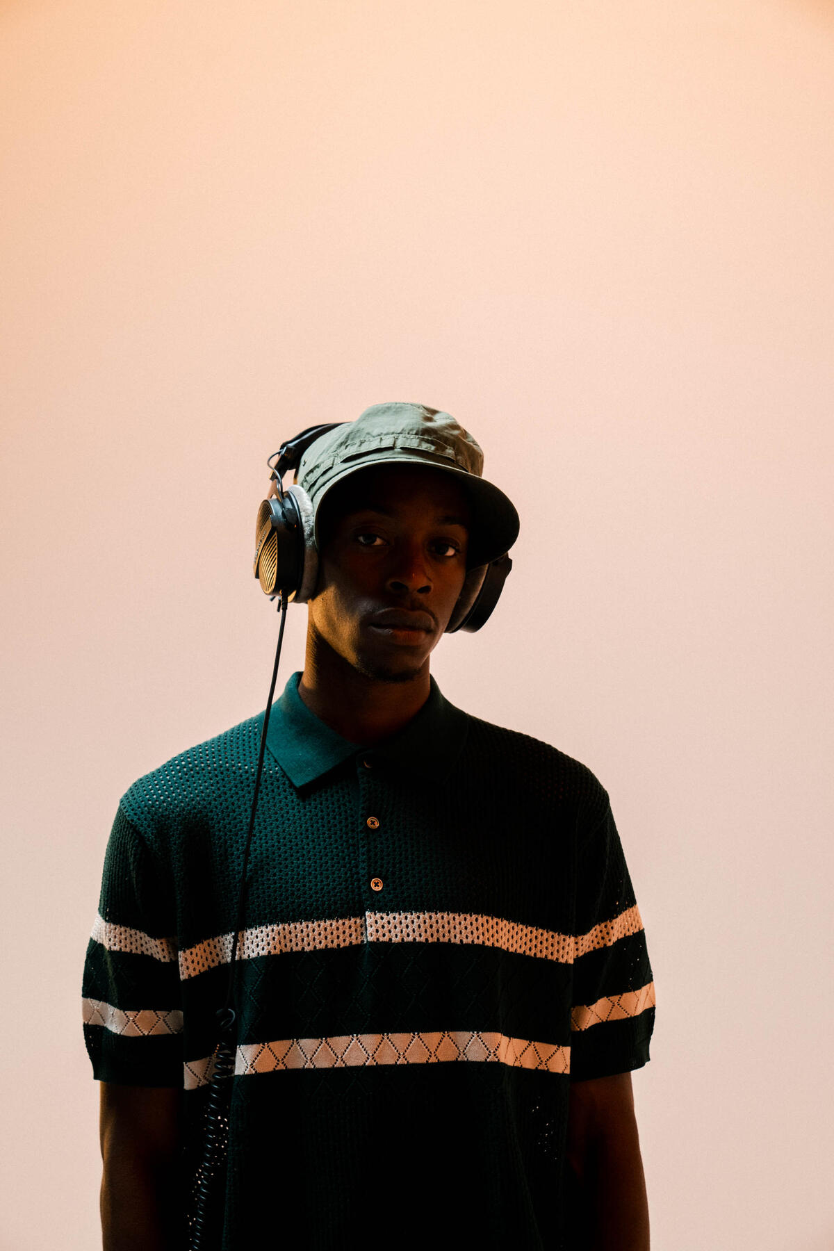 Beams Plus Knit Polo Mesh Stripe - Image 7