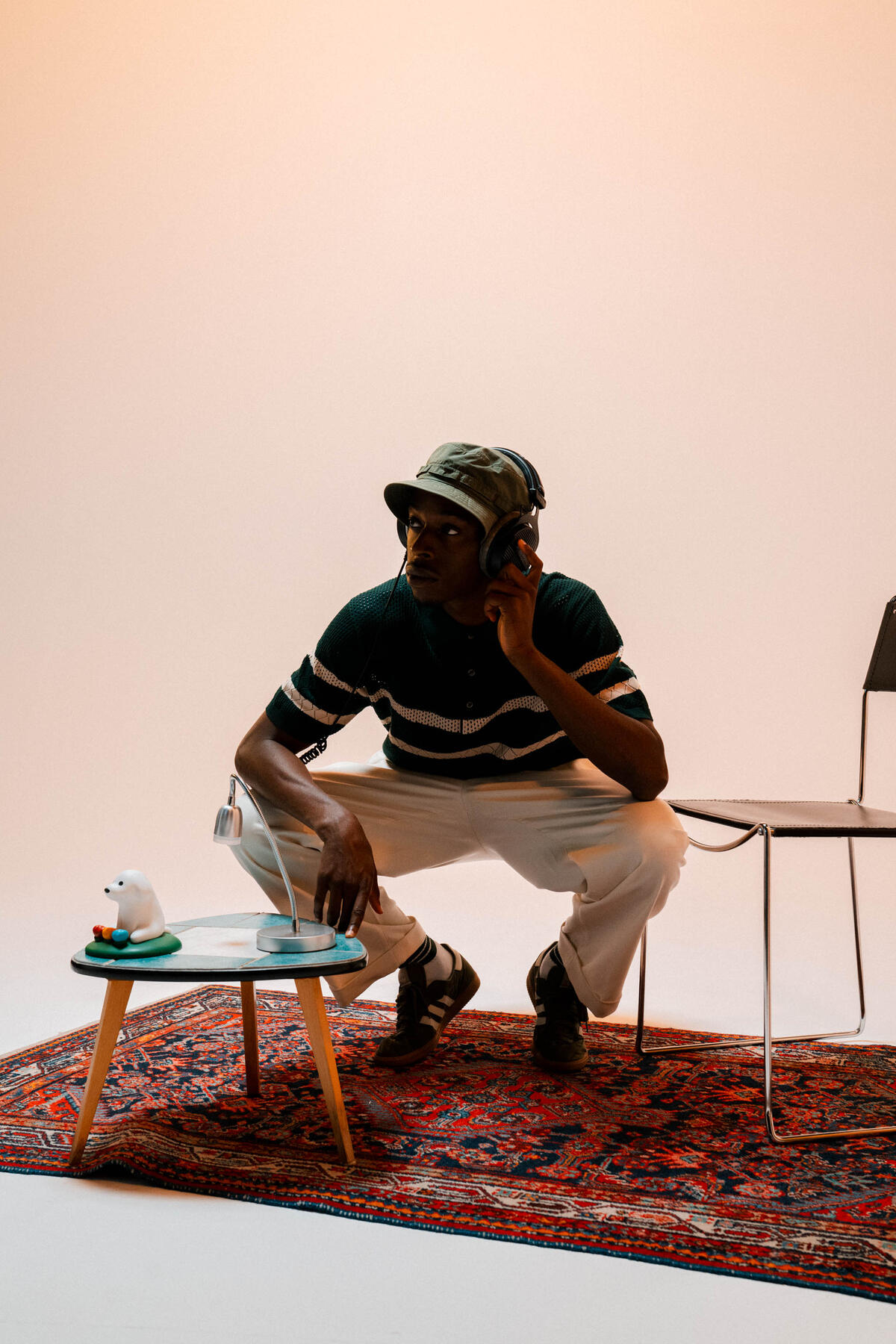 Beams Plus Knit Polo Mesh Stripe - Image 5