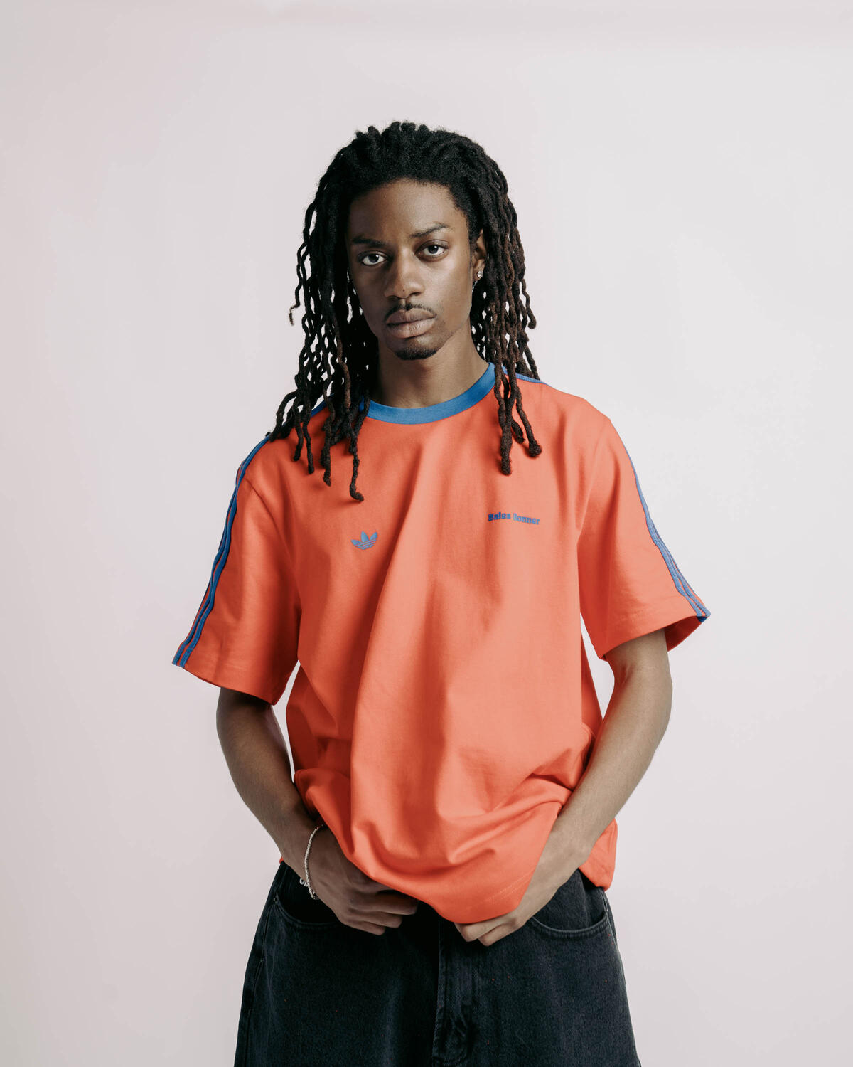 Wales Bonner Tee 'Bold Orange Blue' - Image 4