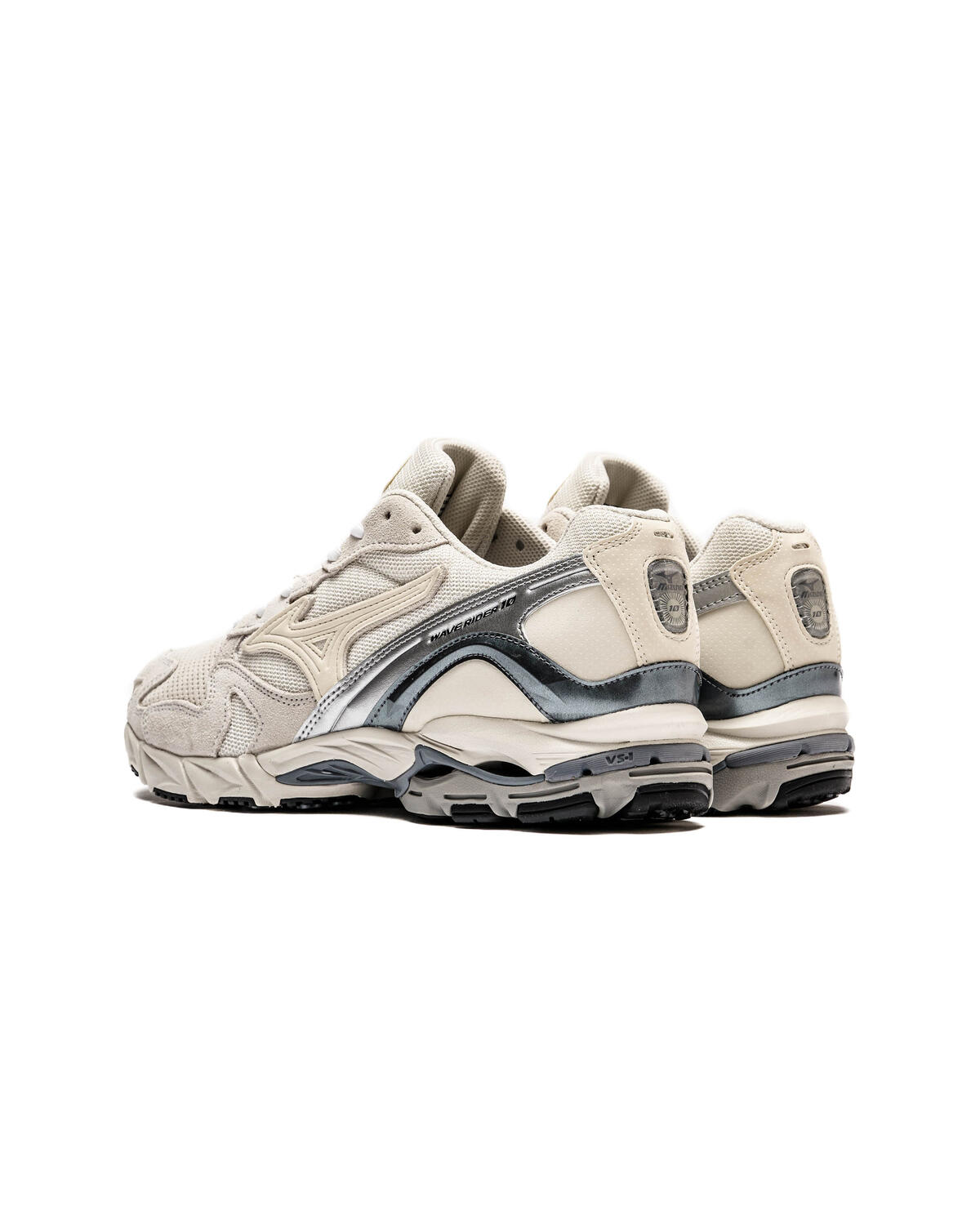 Mizuno Wave Rider 10 Creme / Silber - Image 10