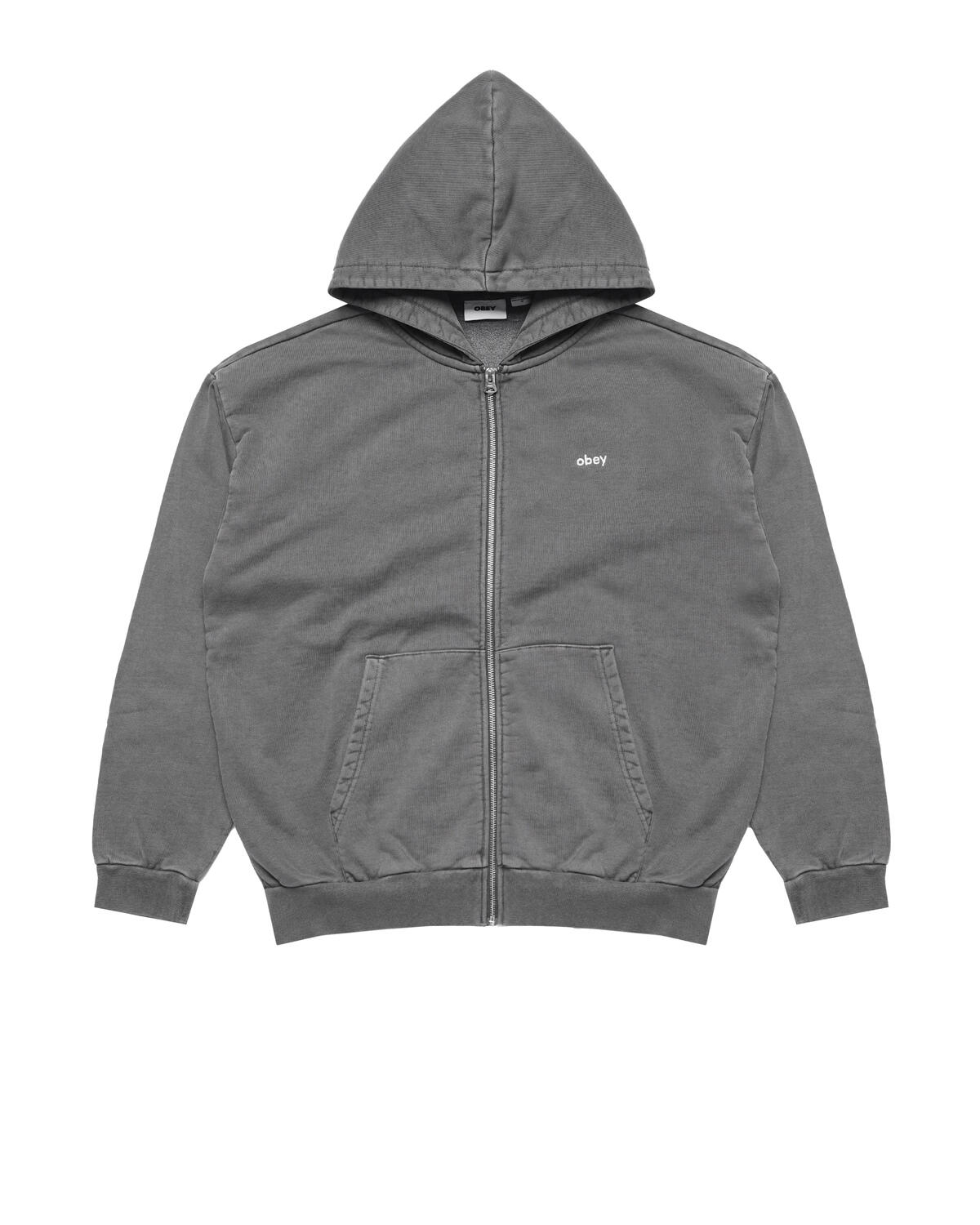 Obey Lowercase Pigment Zip Hoodie - Image 2