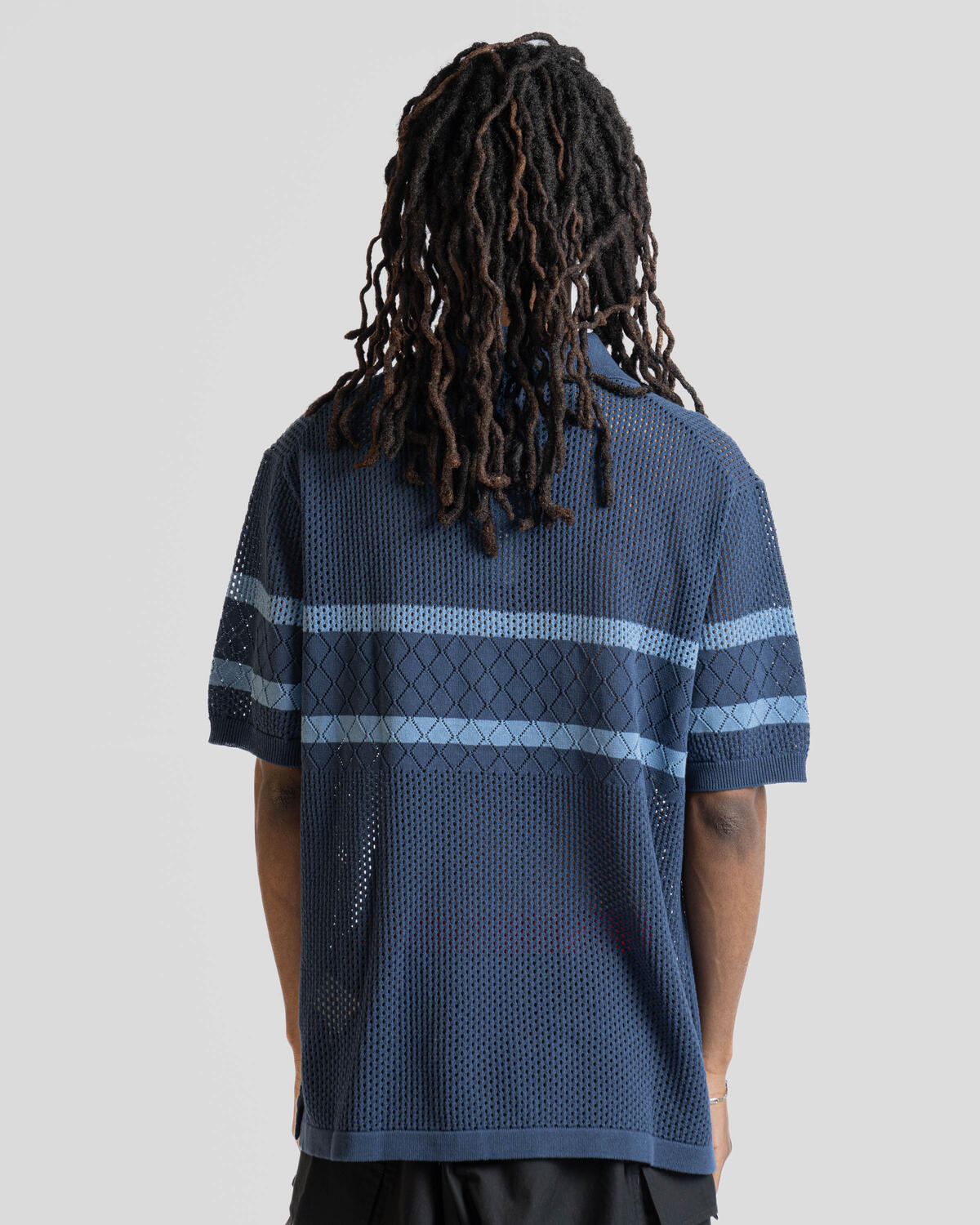 Beamsplus Knit Polo Mesh Stripe - Image 5
