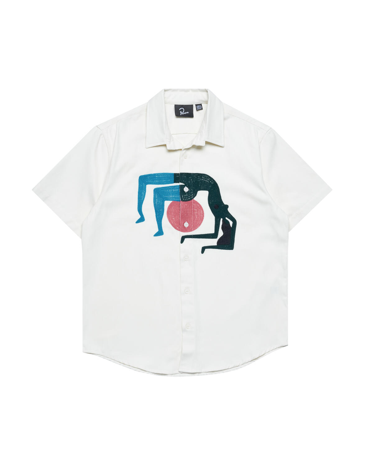 By Parra Yoga Balled Short Sleeve Shirt 'Off White' - Image 2