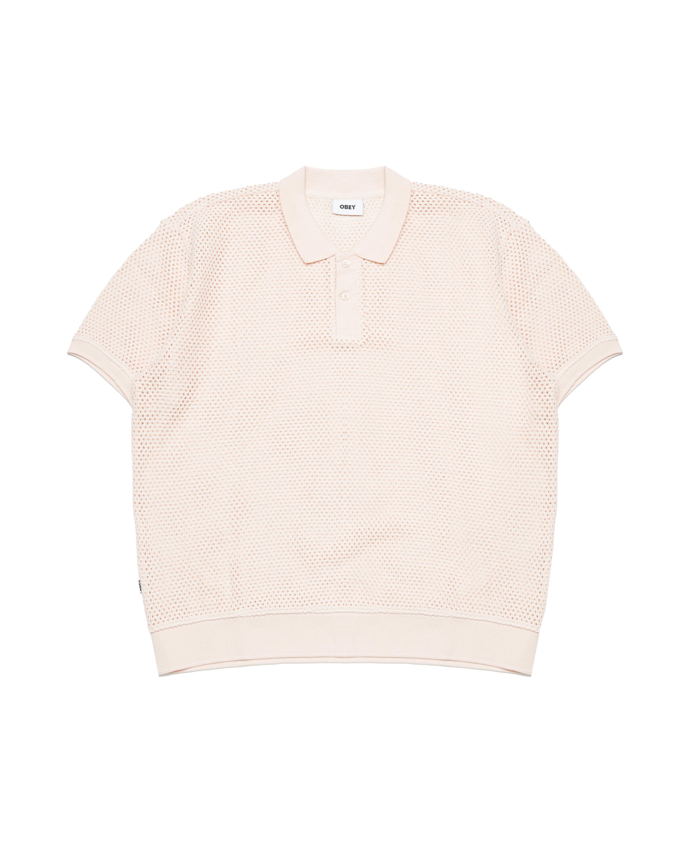 Obey Duke mesh polo