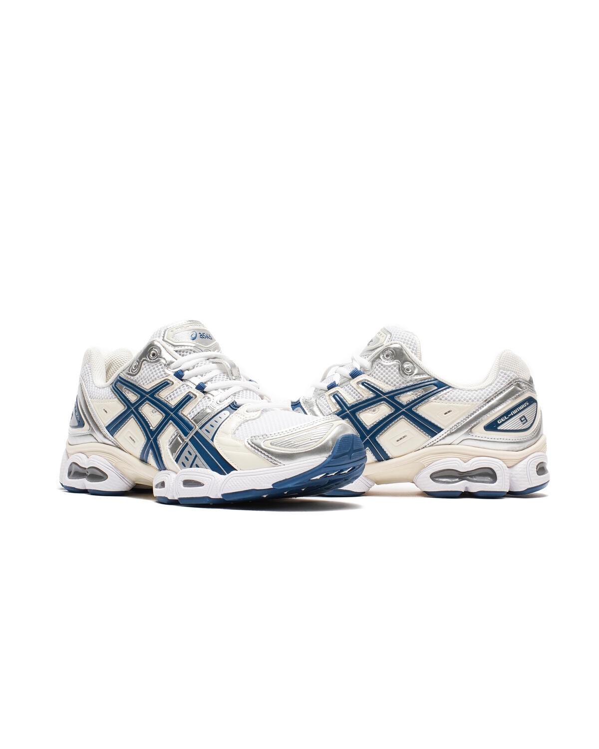Asics GEL-Nimbus 9 White / Light Indigo (Women's) - Image 5