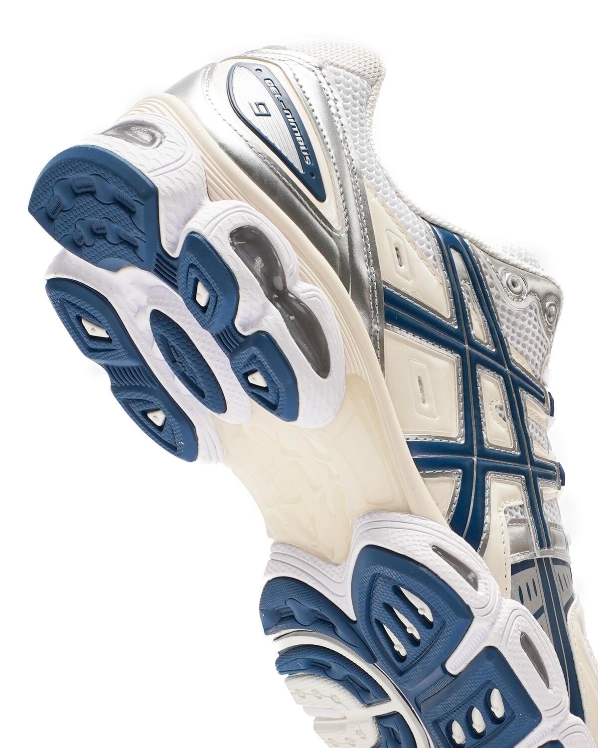 Asics GEL-Nimbus 9 White / Light Indigo (Women's) - Image 7