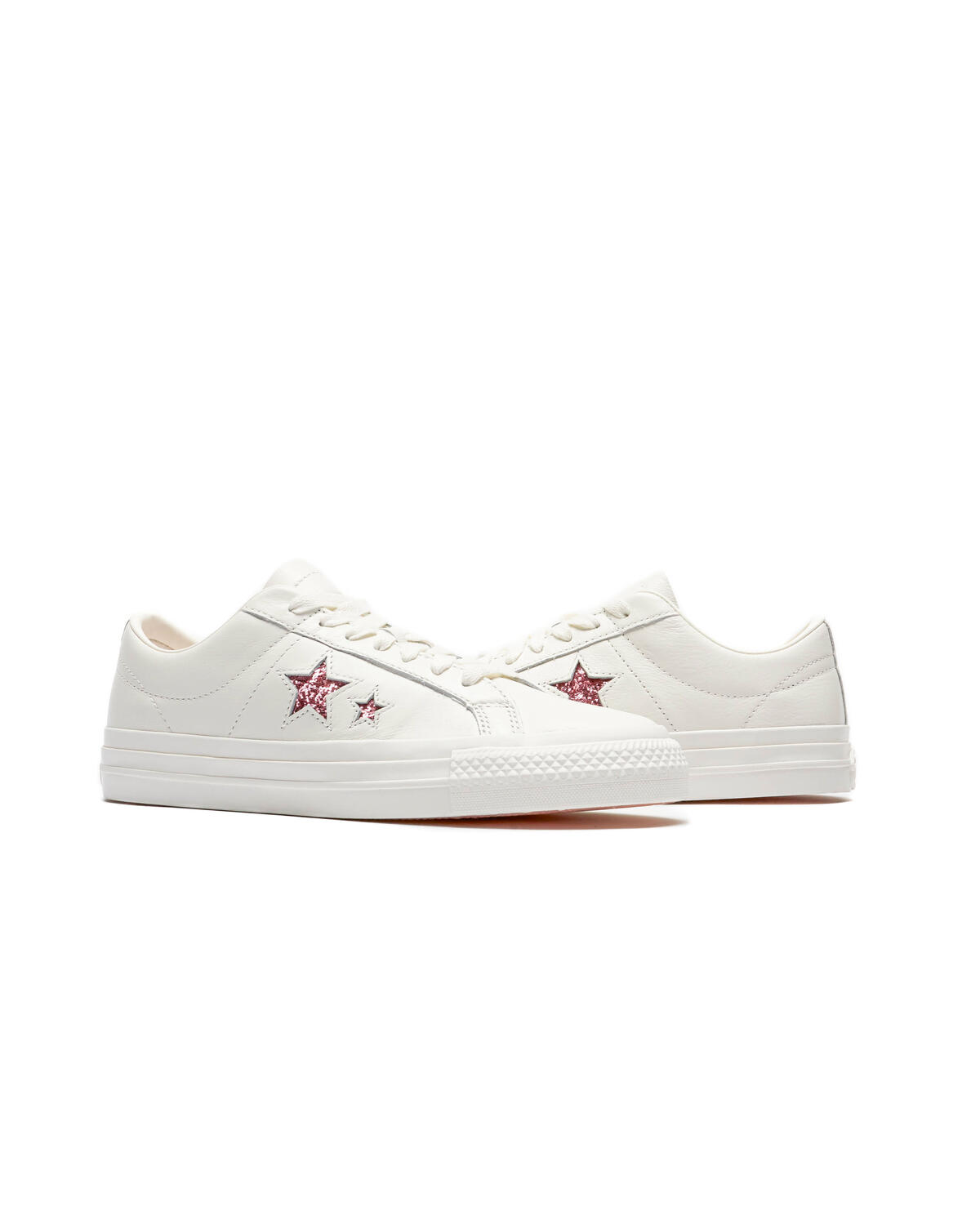 Converse x Turnstile One Star Pro Ox Shoes - White / Pink / White - Image 15