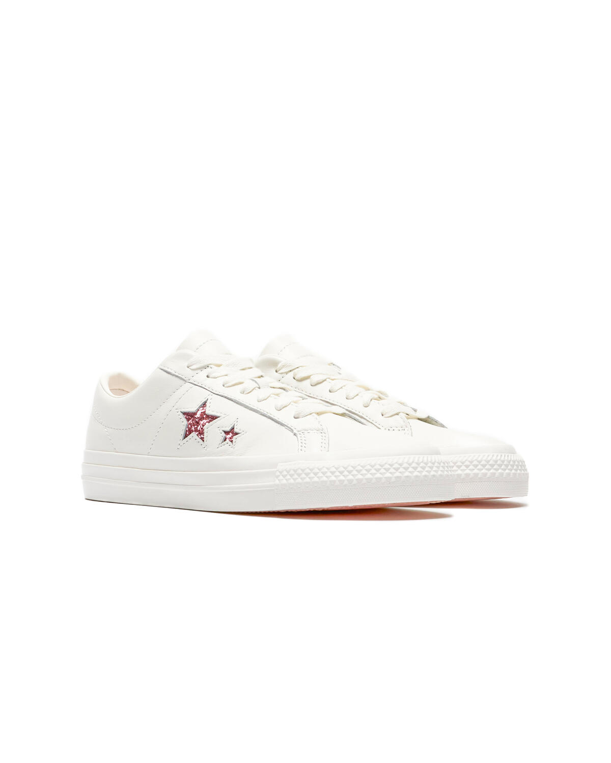 Converse x Turnstile One Star Pro Ox Shoes - White / Pink / White - Image 13
