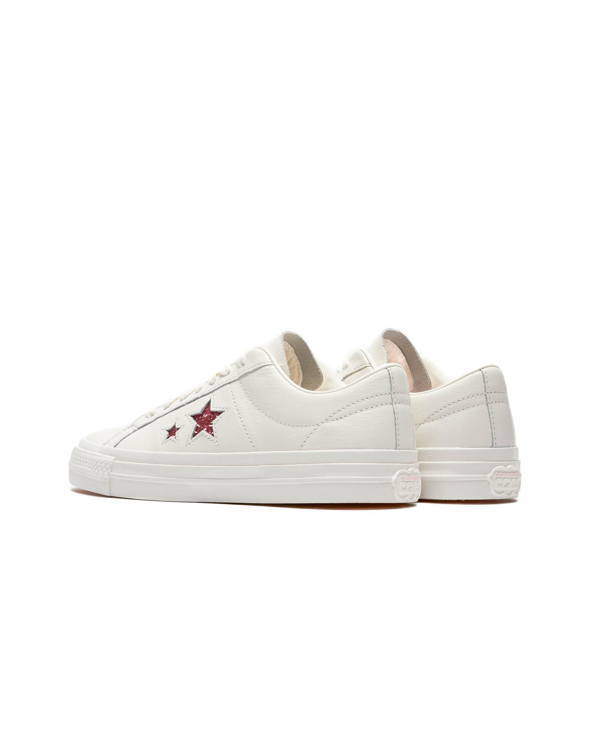 Converse x Turnstile One Star Pro Ox Shoes - White / Pink / White - Image 14