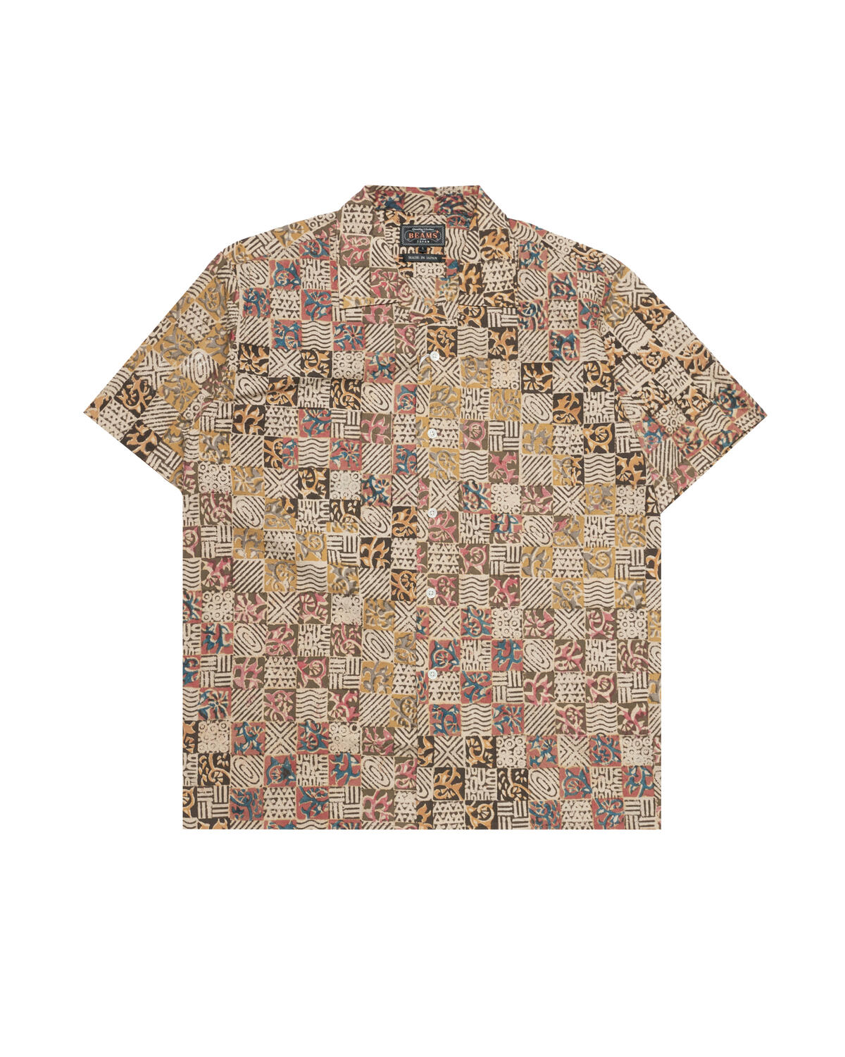 Beamsplus Open Collar Block Print Square - Image 2