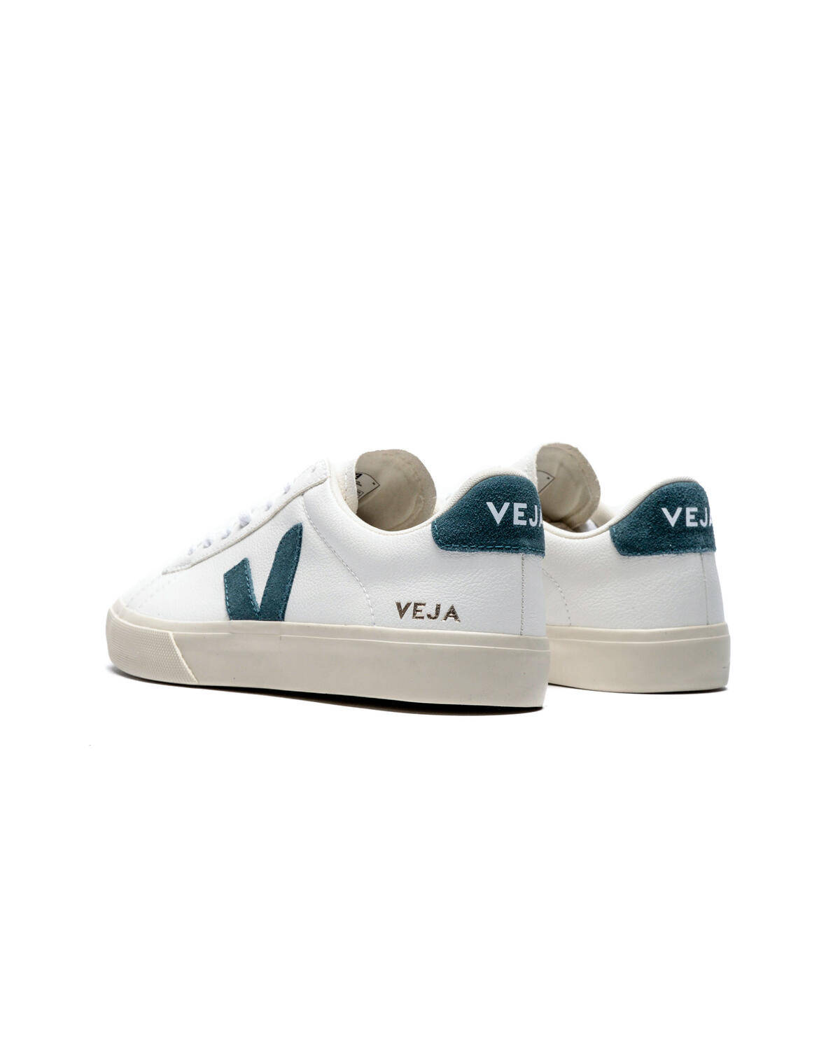 VEJA Campo Leather Womens Lifestyle Shoes White/Blue - Image 4