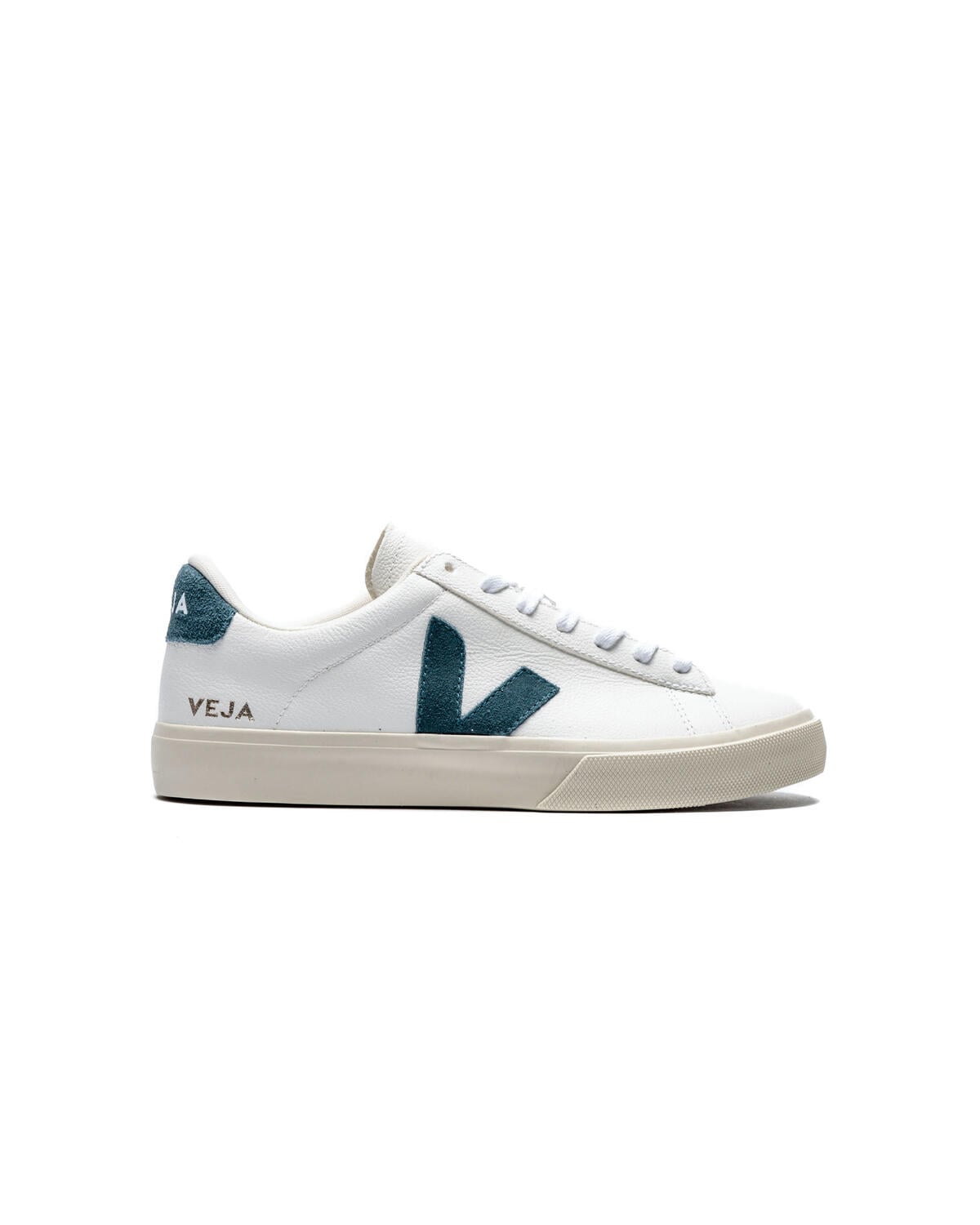 VEJA Campo Leather Womens Lifestyle Shoes White/Blue - Image 1