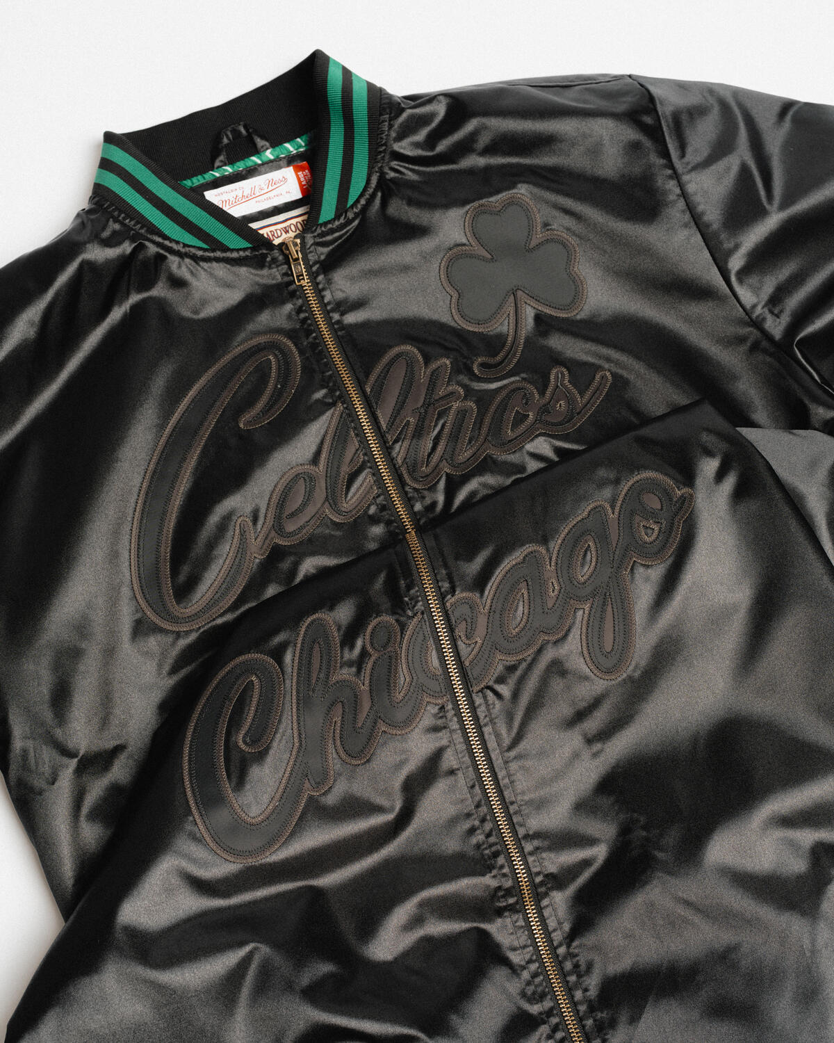 Mitchell & Ness Stateside Pastel Bomber Jacket 'Boston Celtics' - Image 4