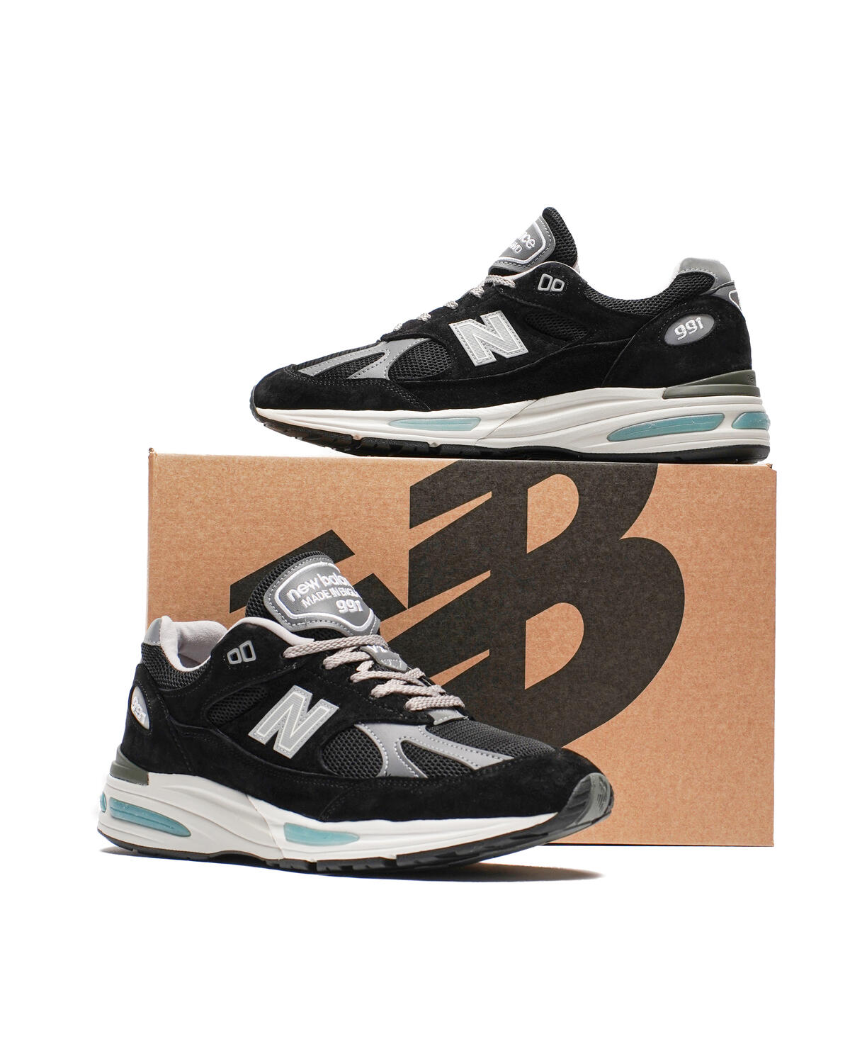 New Balance 991v2 Black - Image 55