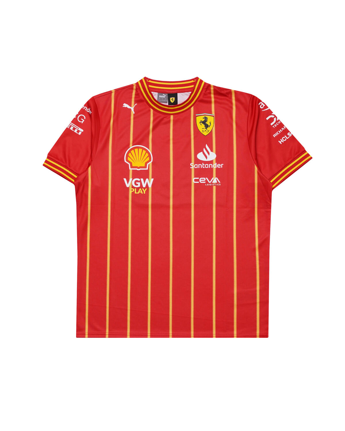 Puma X Scuderia Ferrari Carlos Sainz Jr Team Soccer Jersey Burnt Red - Image 2
